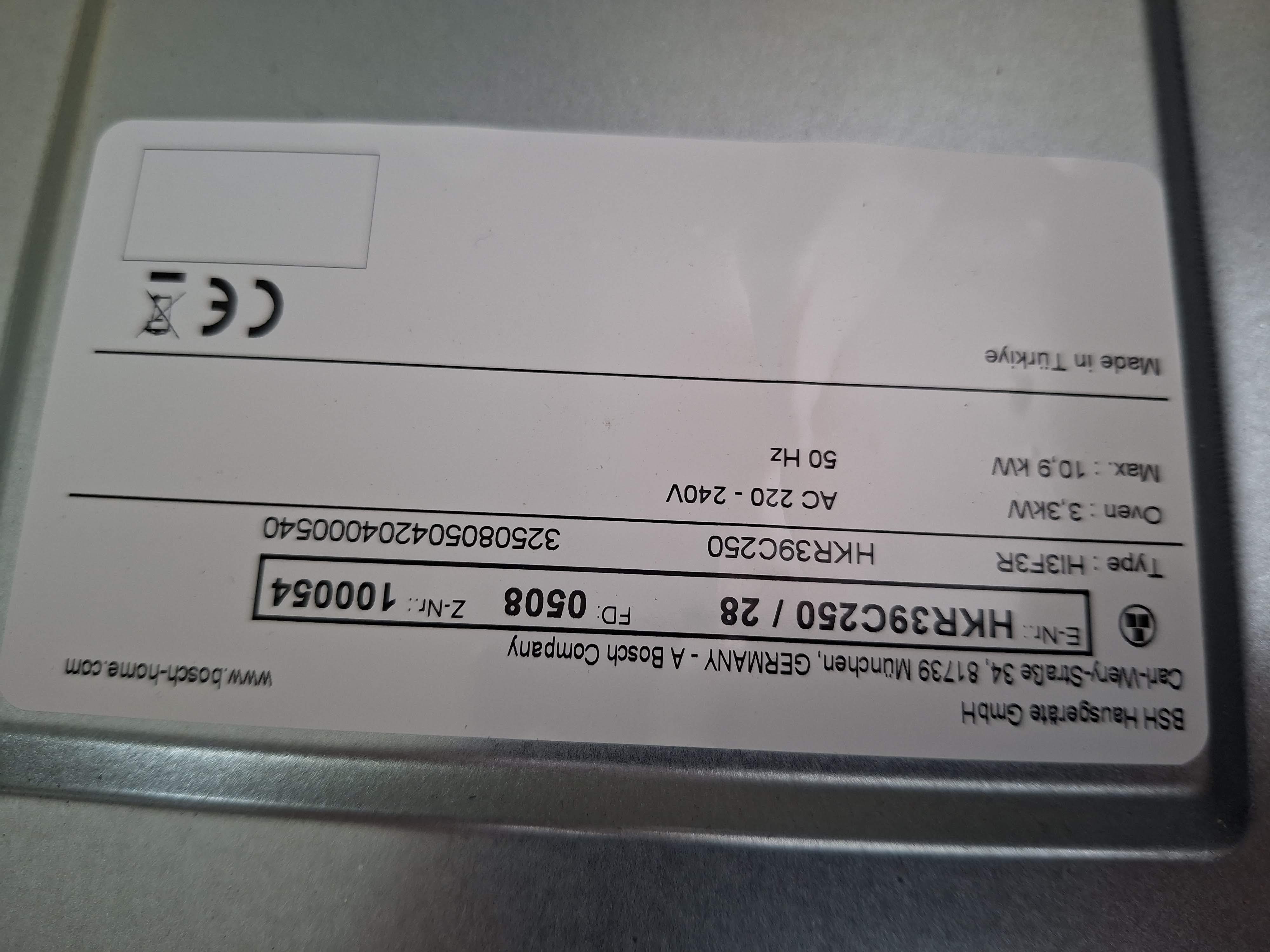 Šporet Bosch HKR39C250, 60 cm