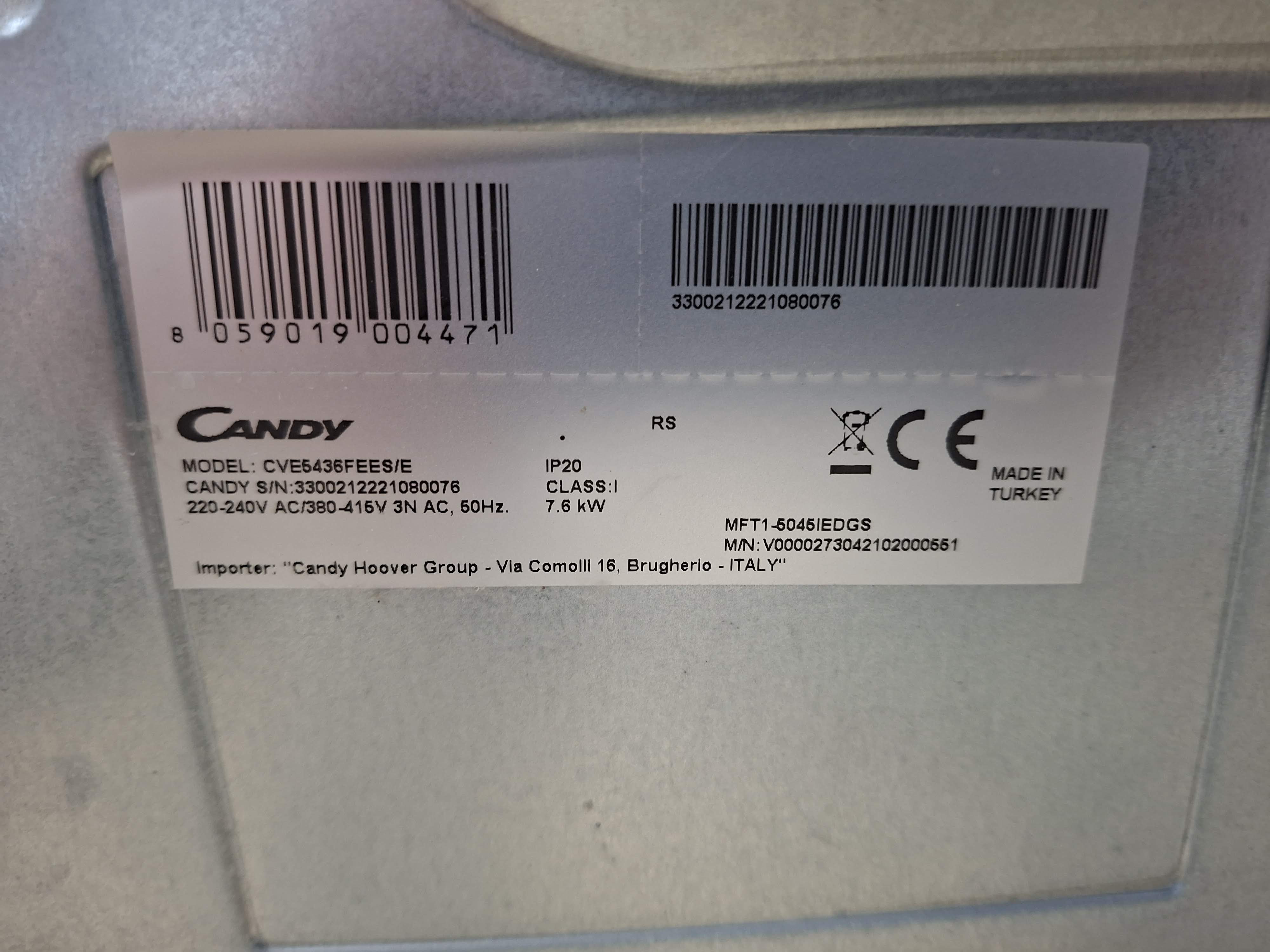 Šporet Candy  CVE 5436 FEES/E, 50cm.