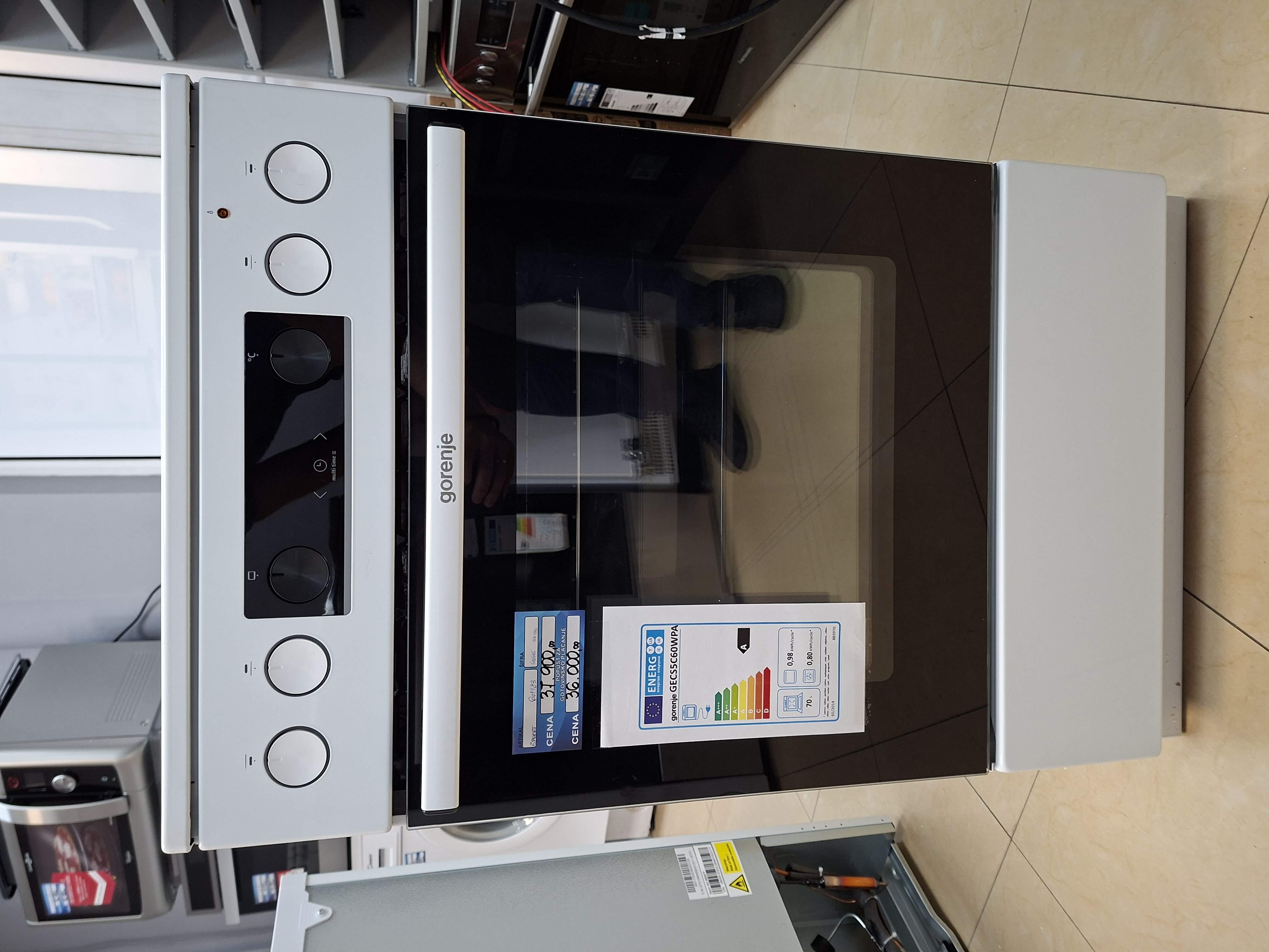 Šporet Gorenje GECS5C60WPA , 70 litara, 50cm