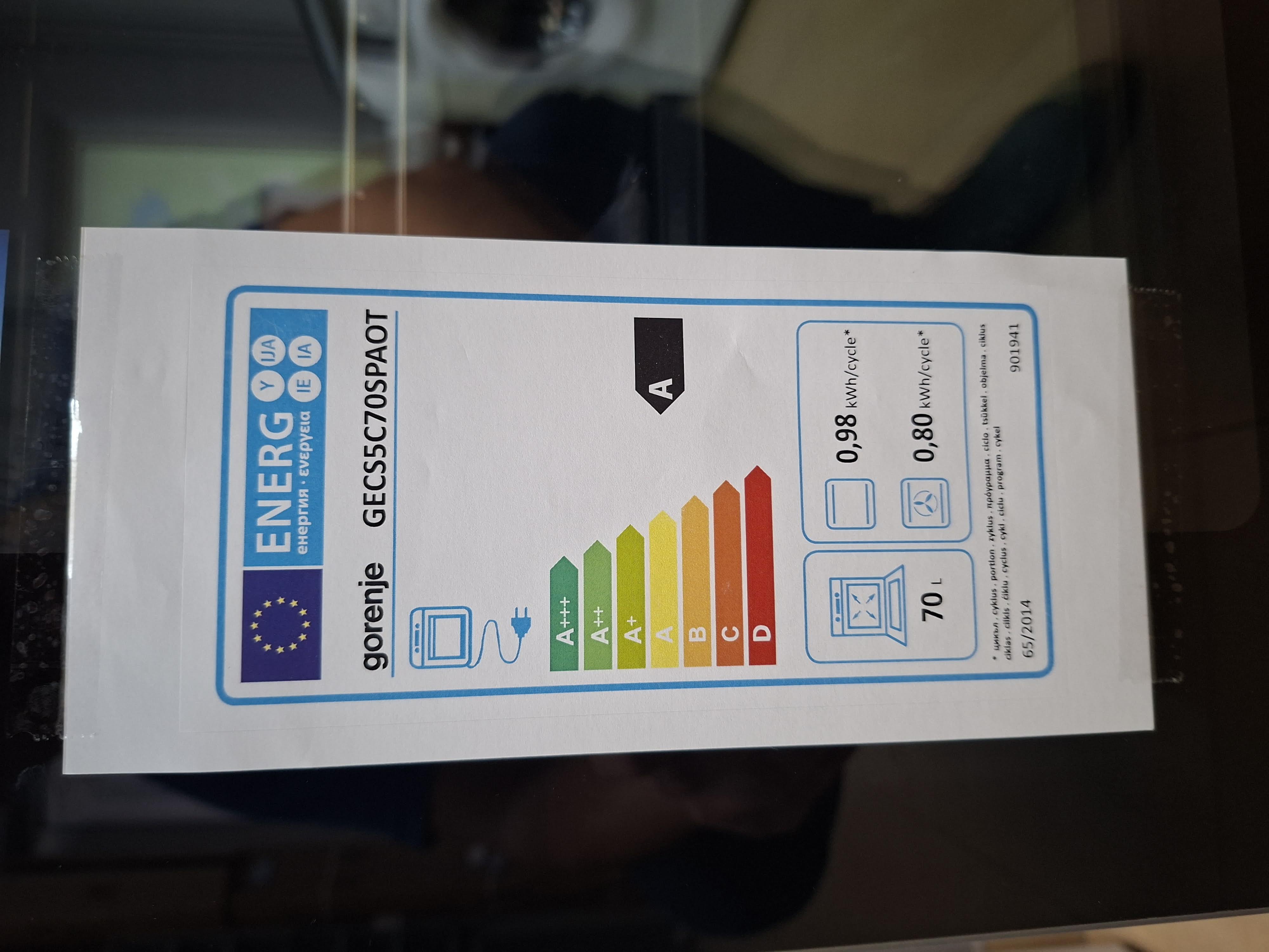 Šporet Gorenje GECS5C70SPAOT , 50 cm.