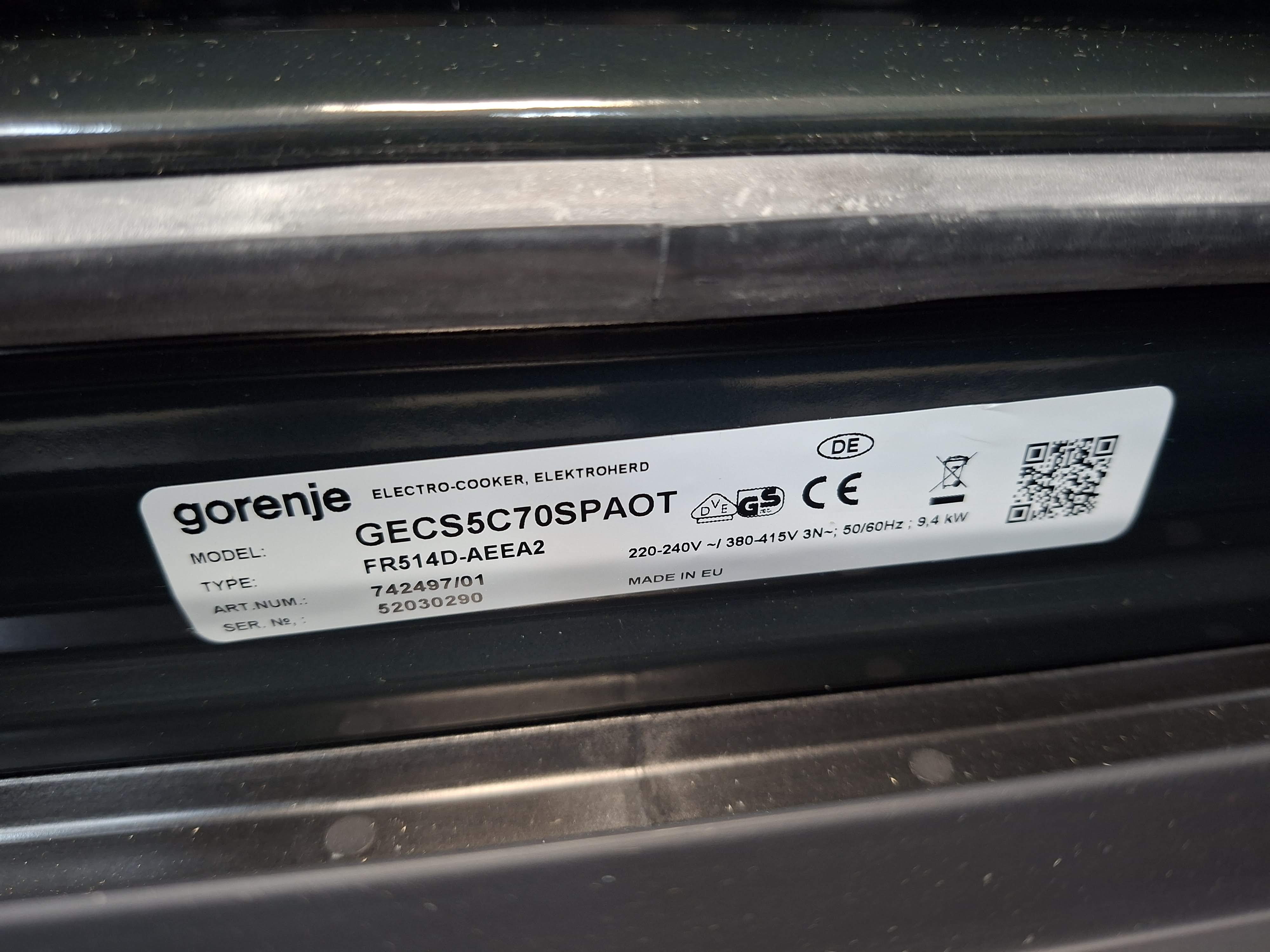 Šporet Gorenje GECS5C70SPAOT , 50 cm.
