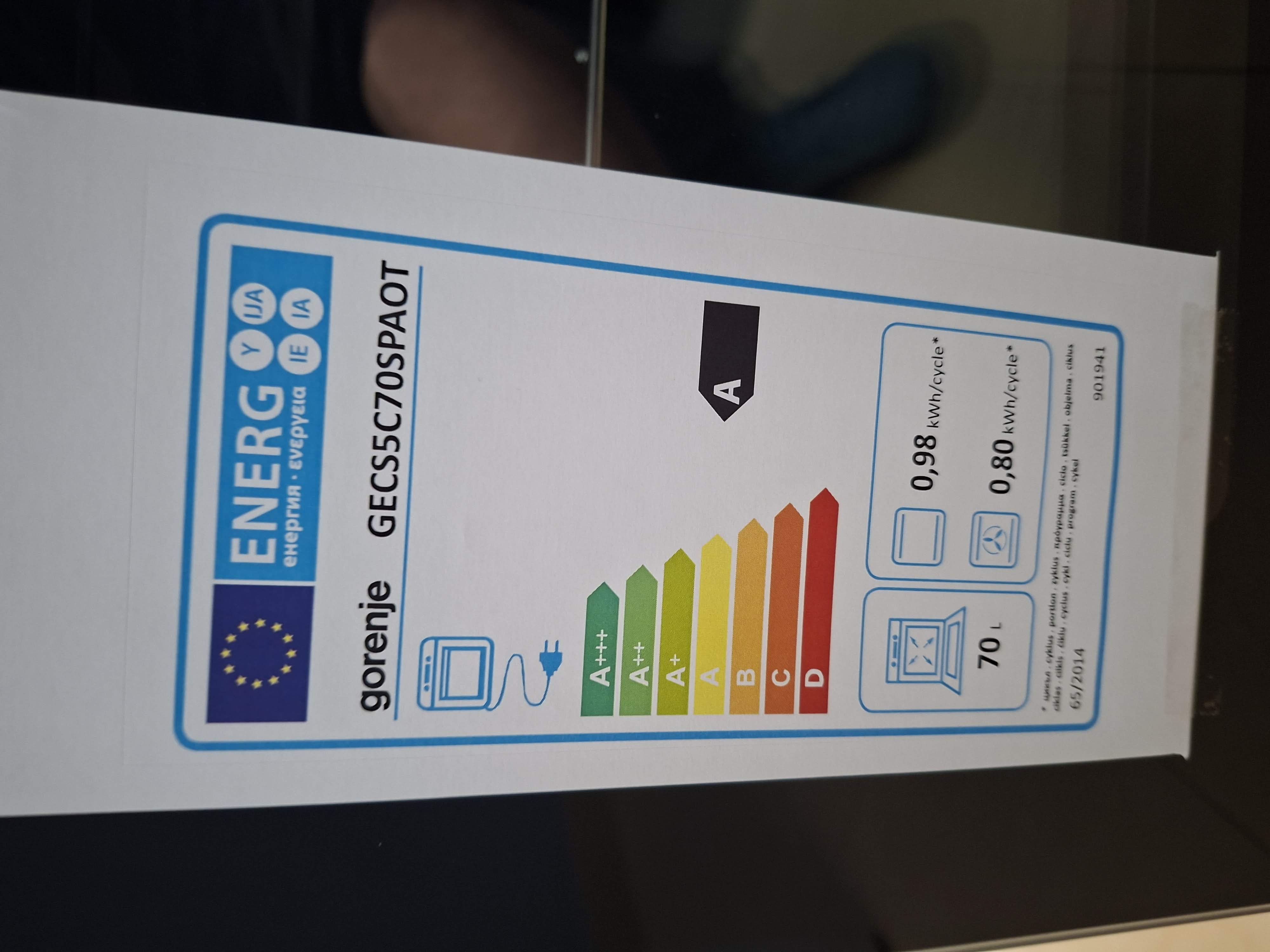 Šporet Gorenje GECS5C70SPAOT , 50 cm.