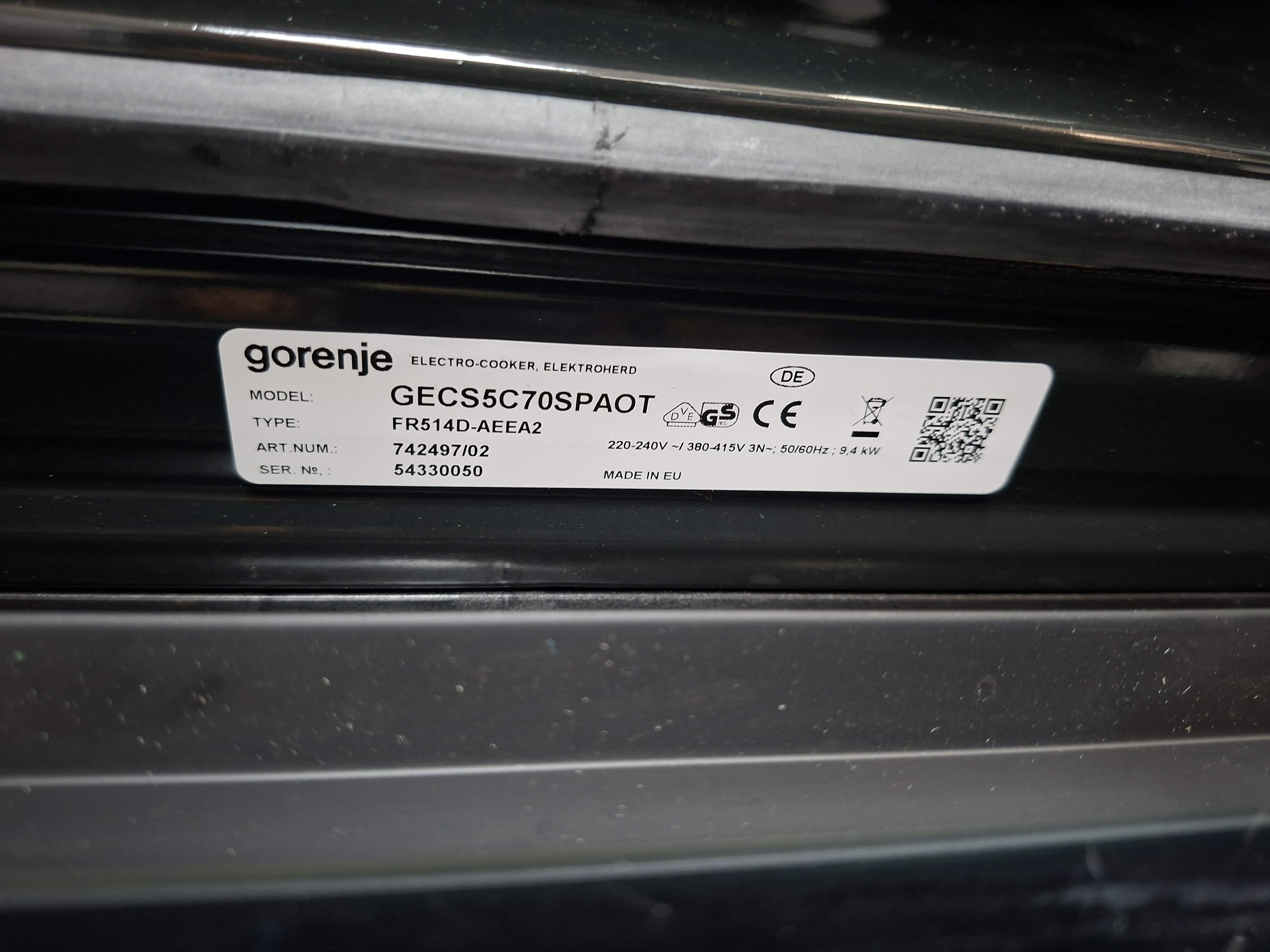 Šporet Gorenje GECS5C70SPAOT , 50 cm.