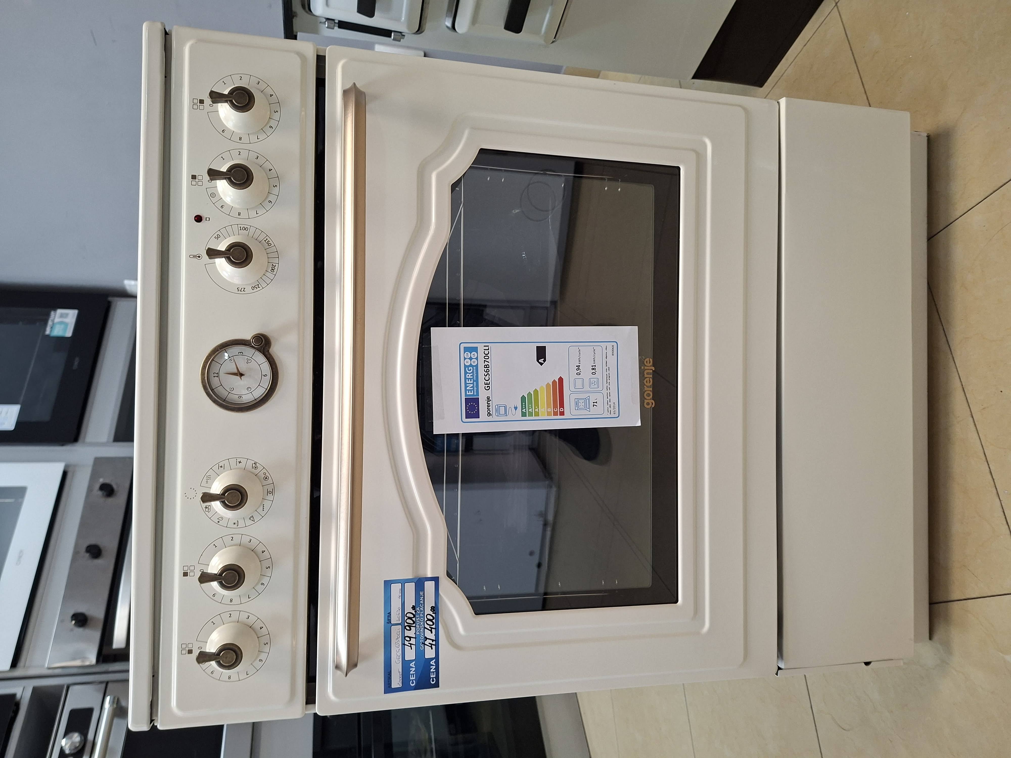Šporet Gorenje GECS6B70CLI , 71l