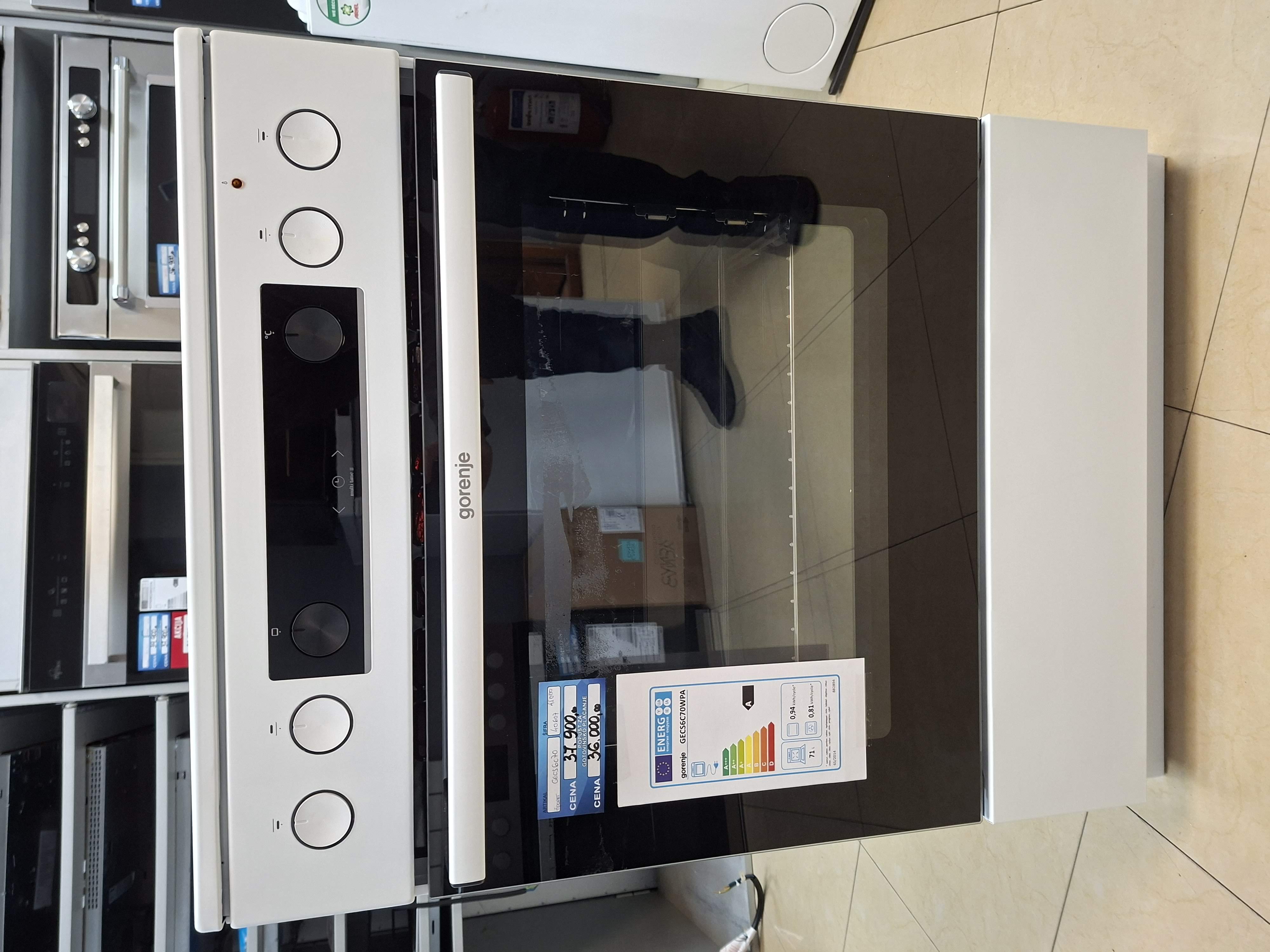 Šporet Gorenje GECS6C70WPA , 71 litara, 60cm