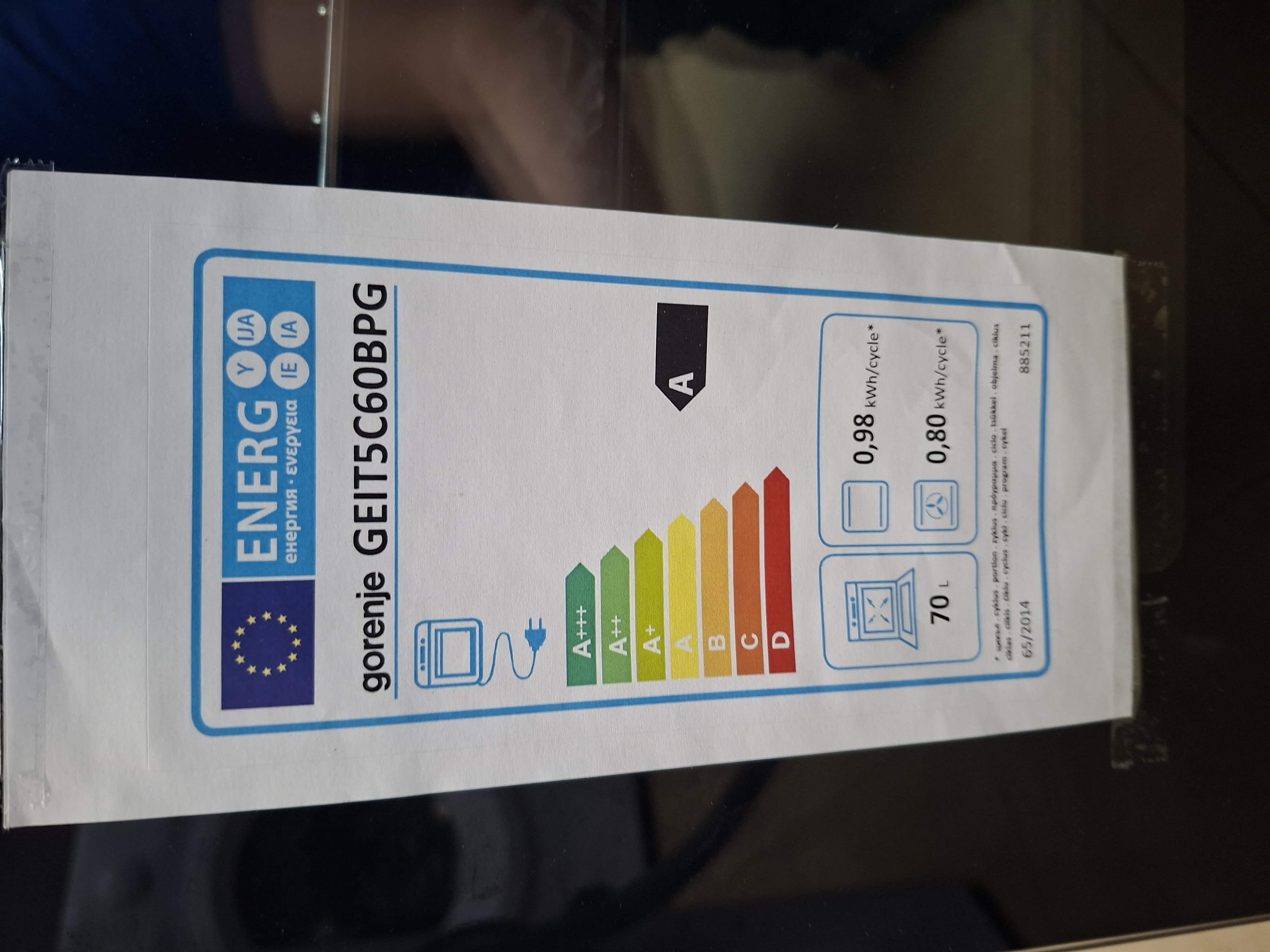Šporet Gorenje GEIT5C60BPG , Indukcija , 50 cm.