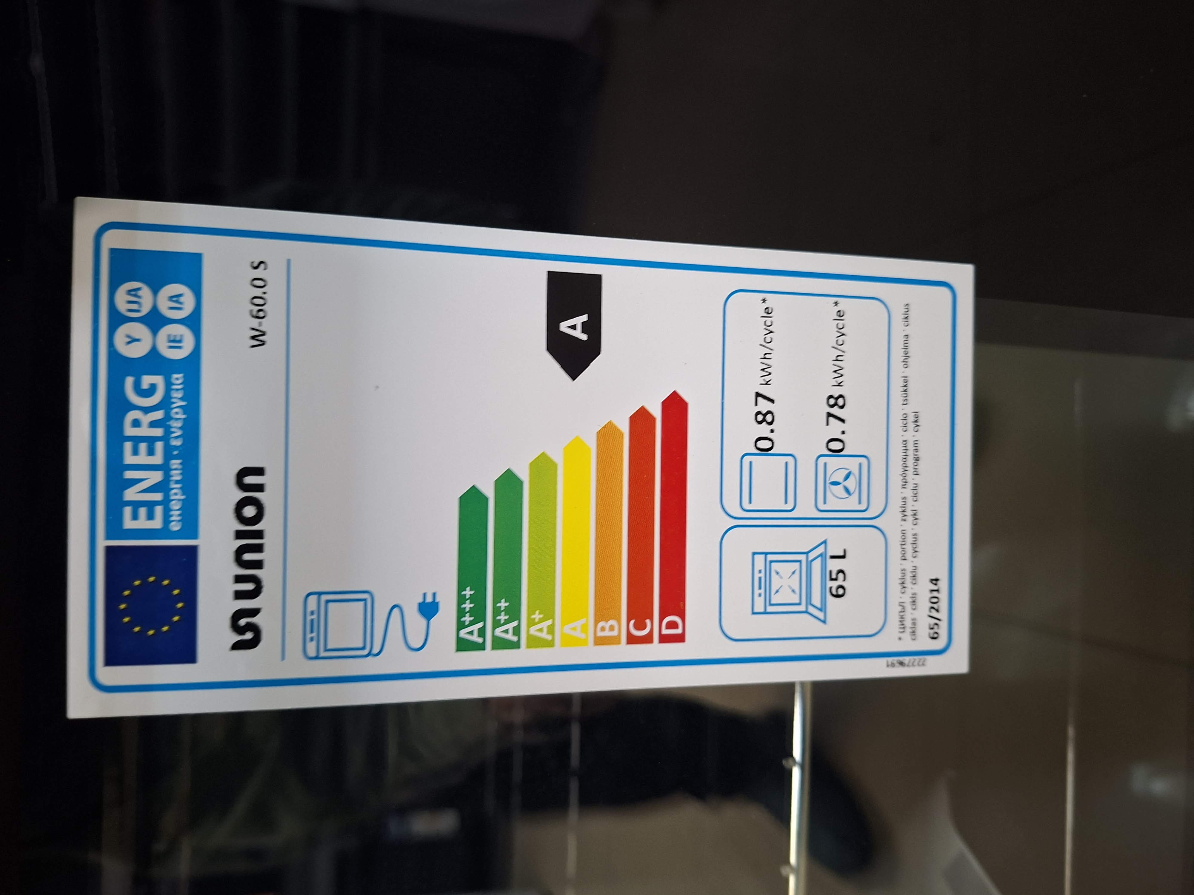 Šporet Union W-60.0 S , 65 litara , 60cm