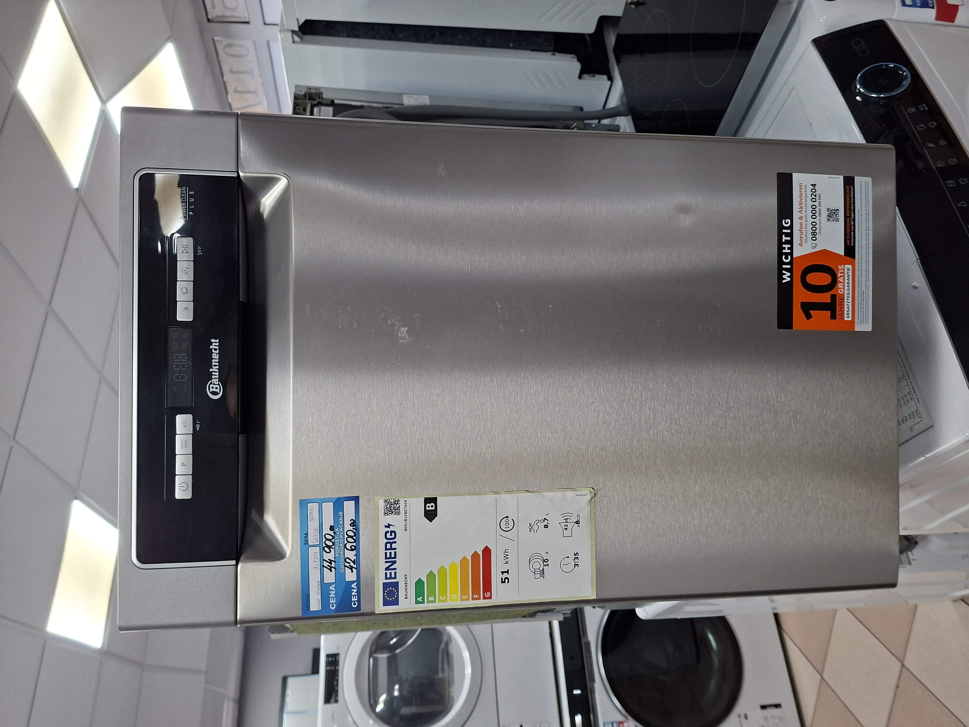 Sudo mašina Bauknecht BK6UB10BS7A0X , 10 kompleta