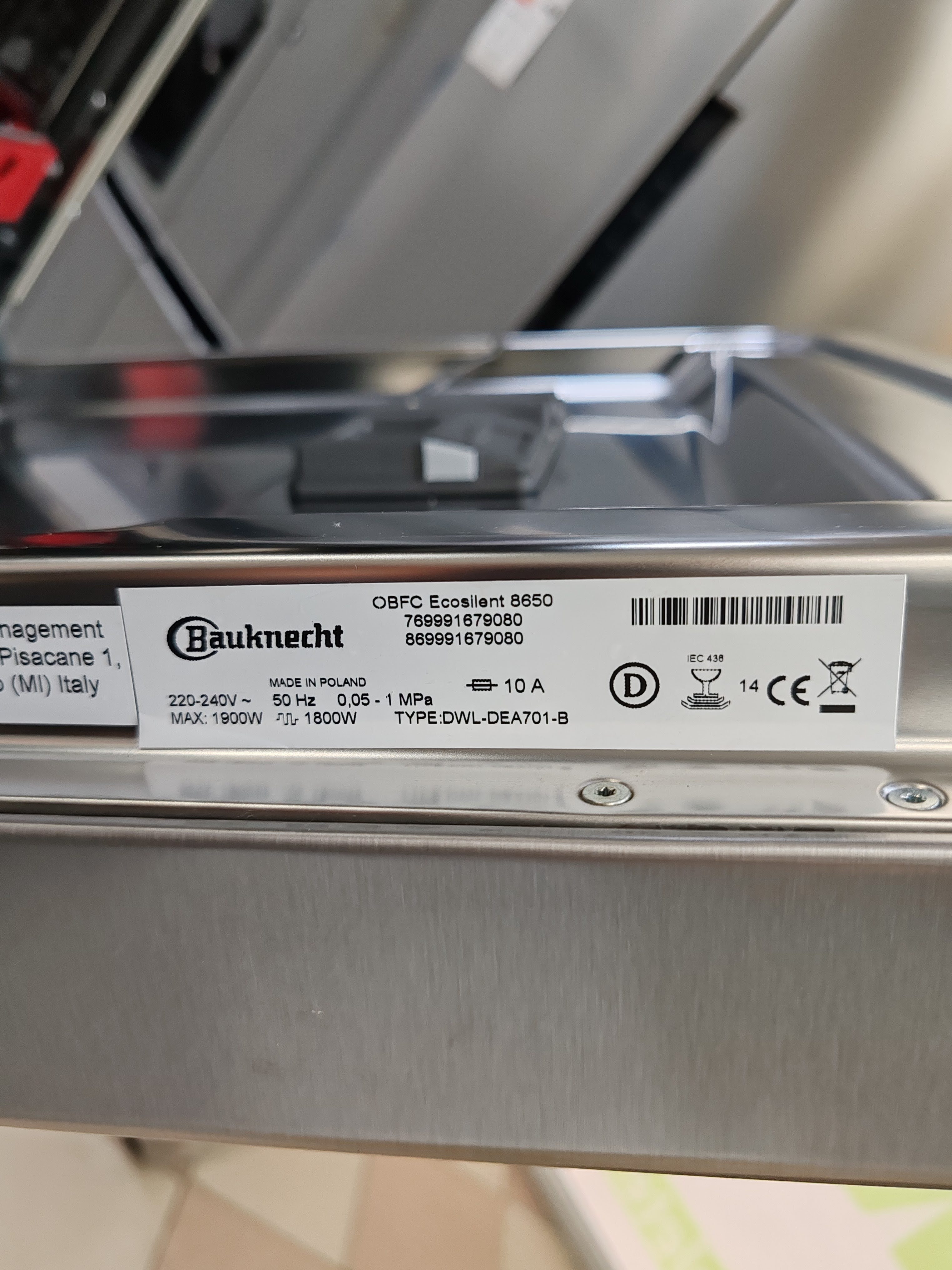 Sudo mašina Bauknecht OBFC Ecosilent 8650 , 14 kompleta