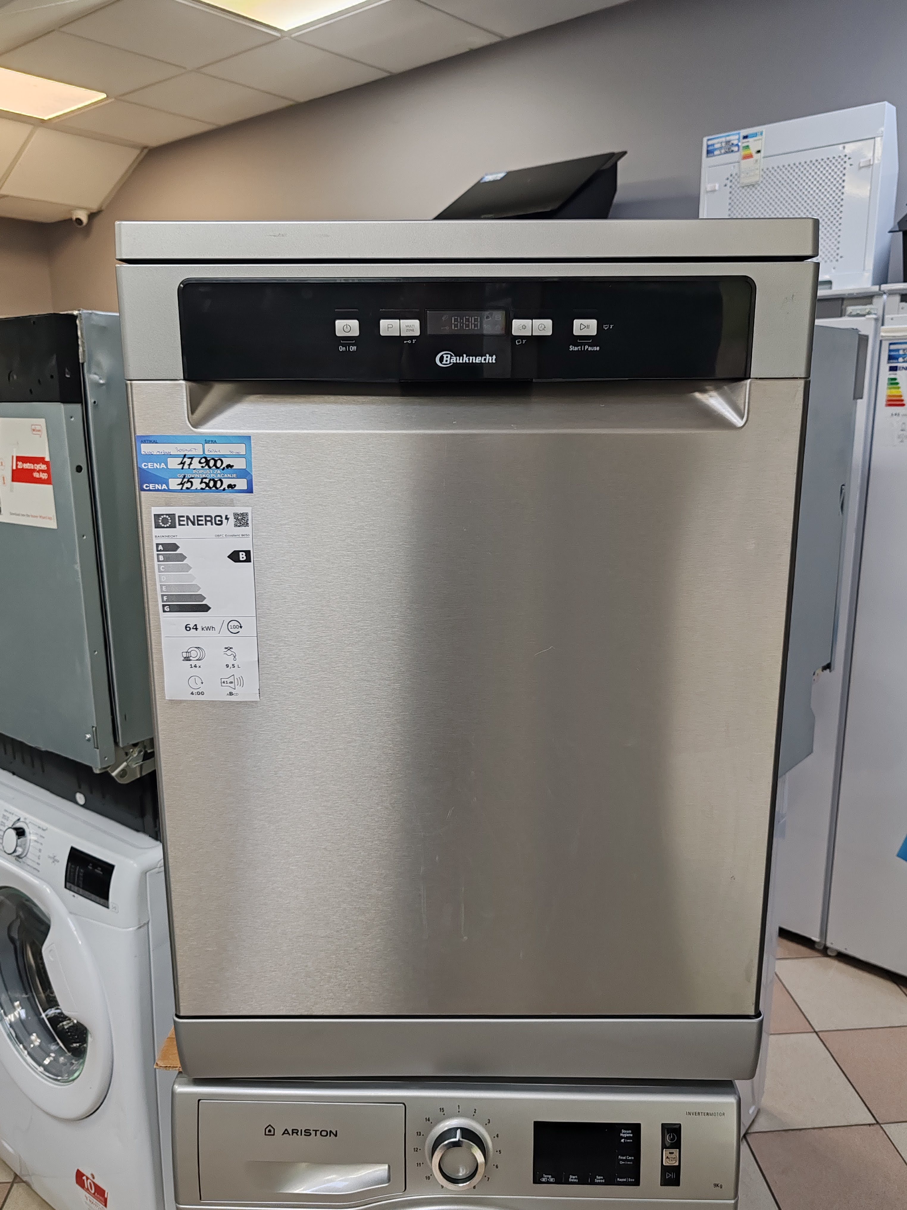 Sudo mašina Bauknecht OBFC Ecosilent 8650 , 14 kompleta