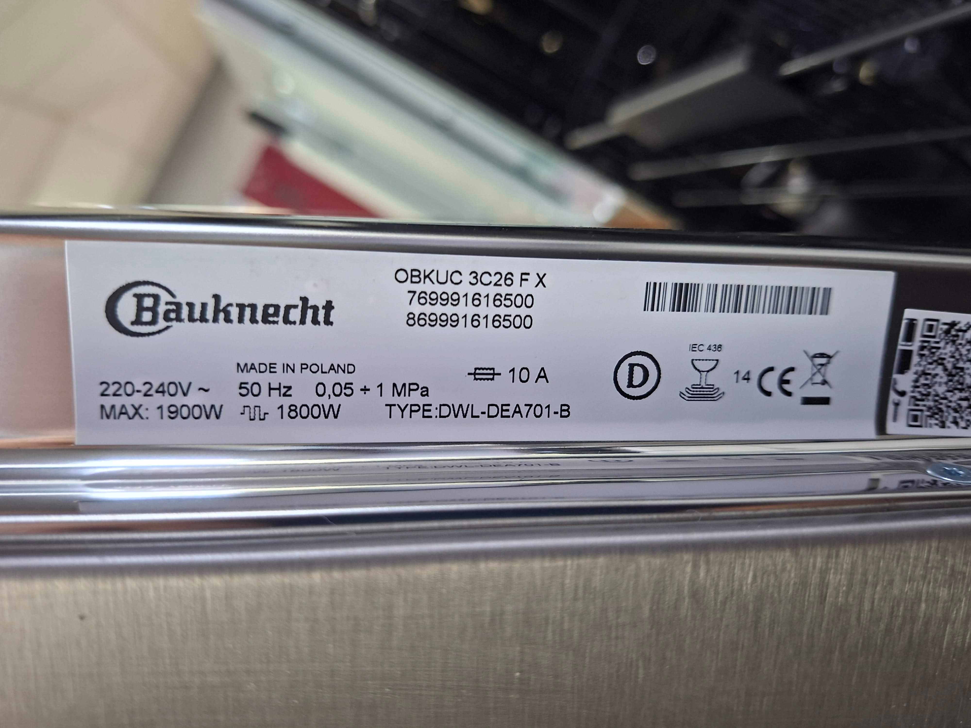 Sudo mašina Bauknecht OBKUC 3C26 F X (2) , 60cm