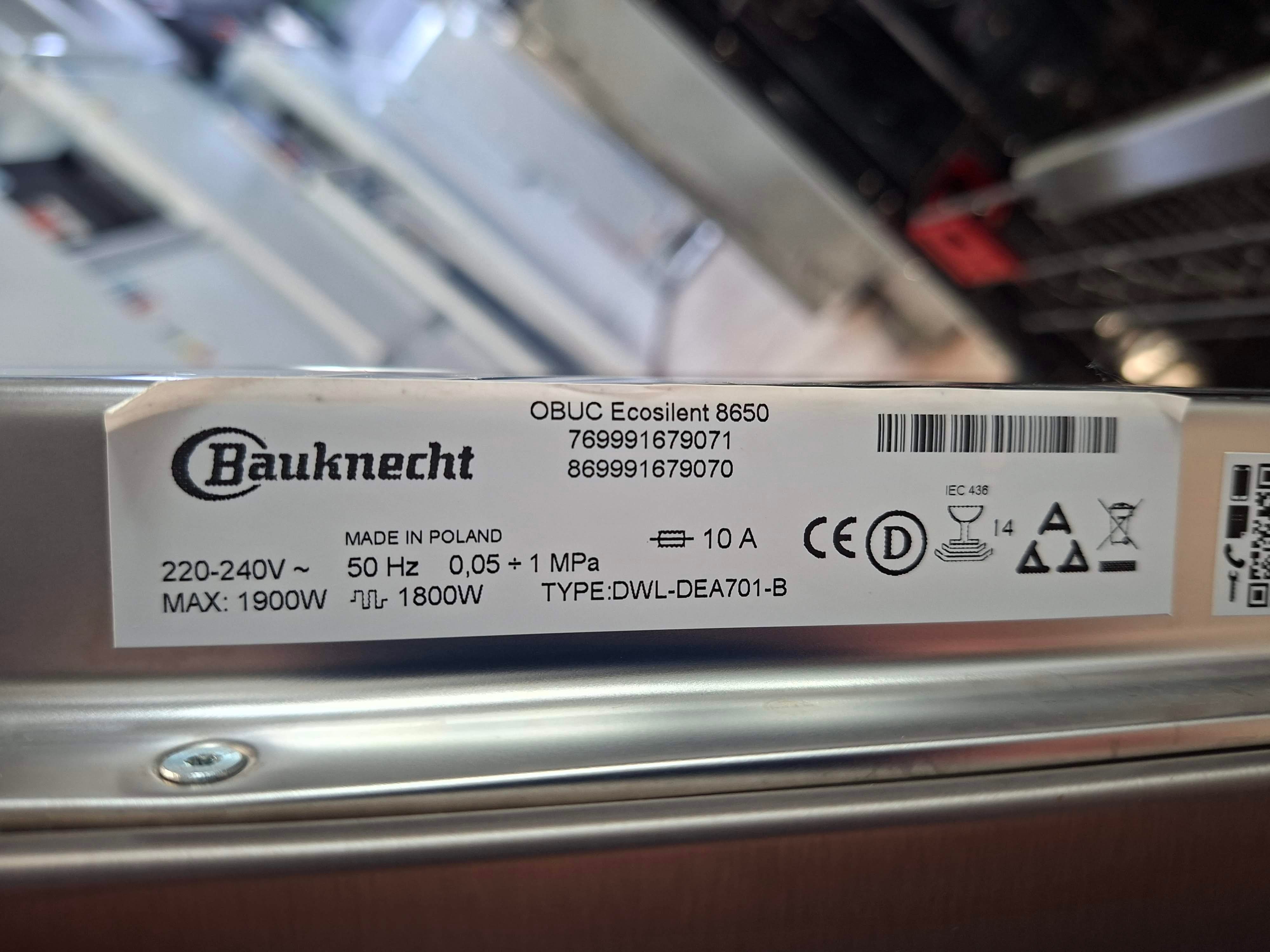 Sudo mašina Bauknecht OBUC Ecosilent 8650 , 14 kompleta