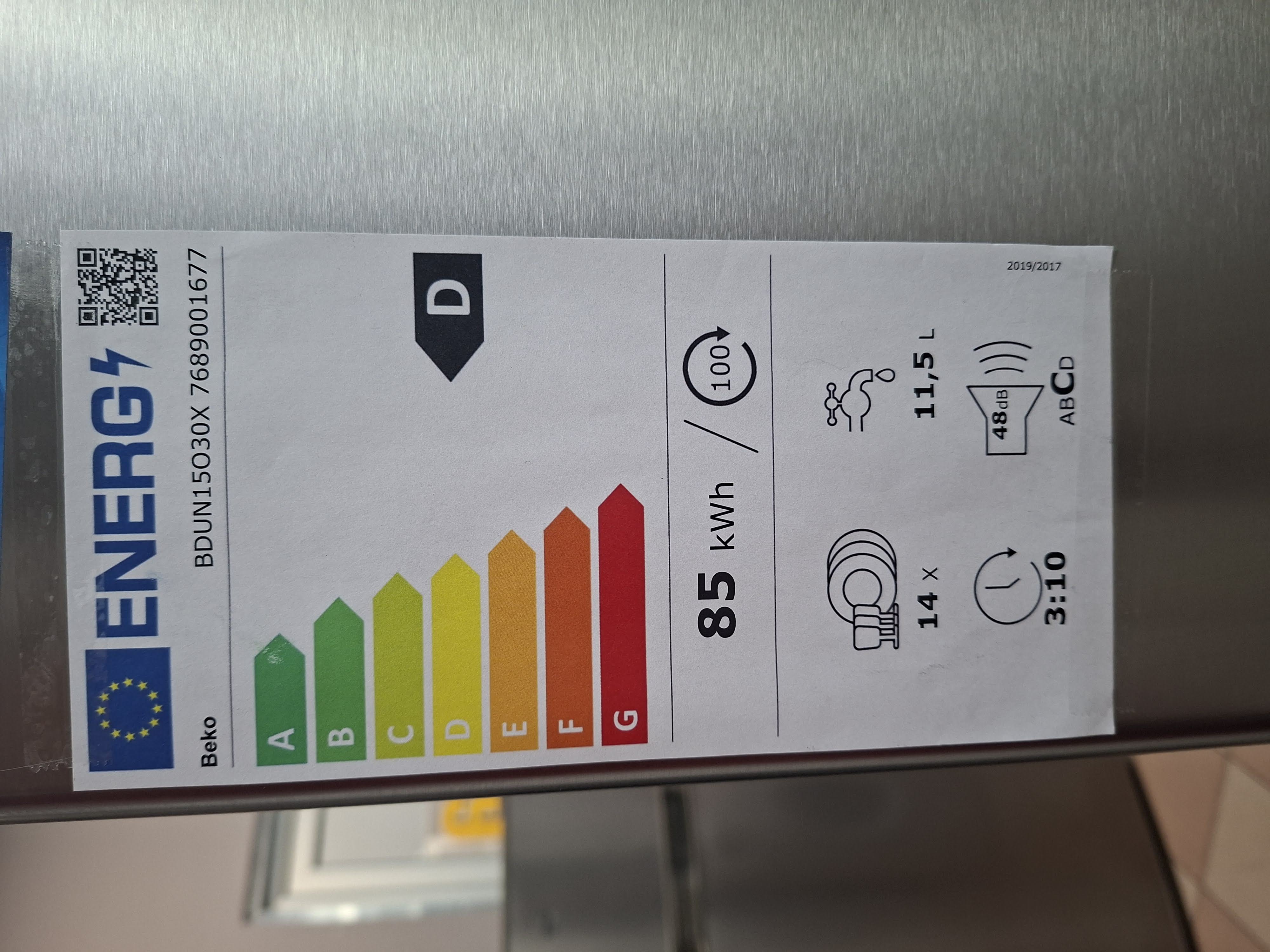 Sudo mašina Beko BDUN15O30X