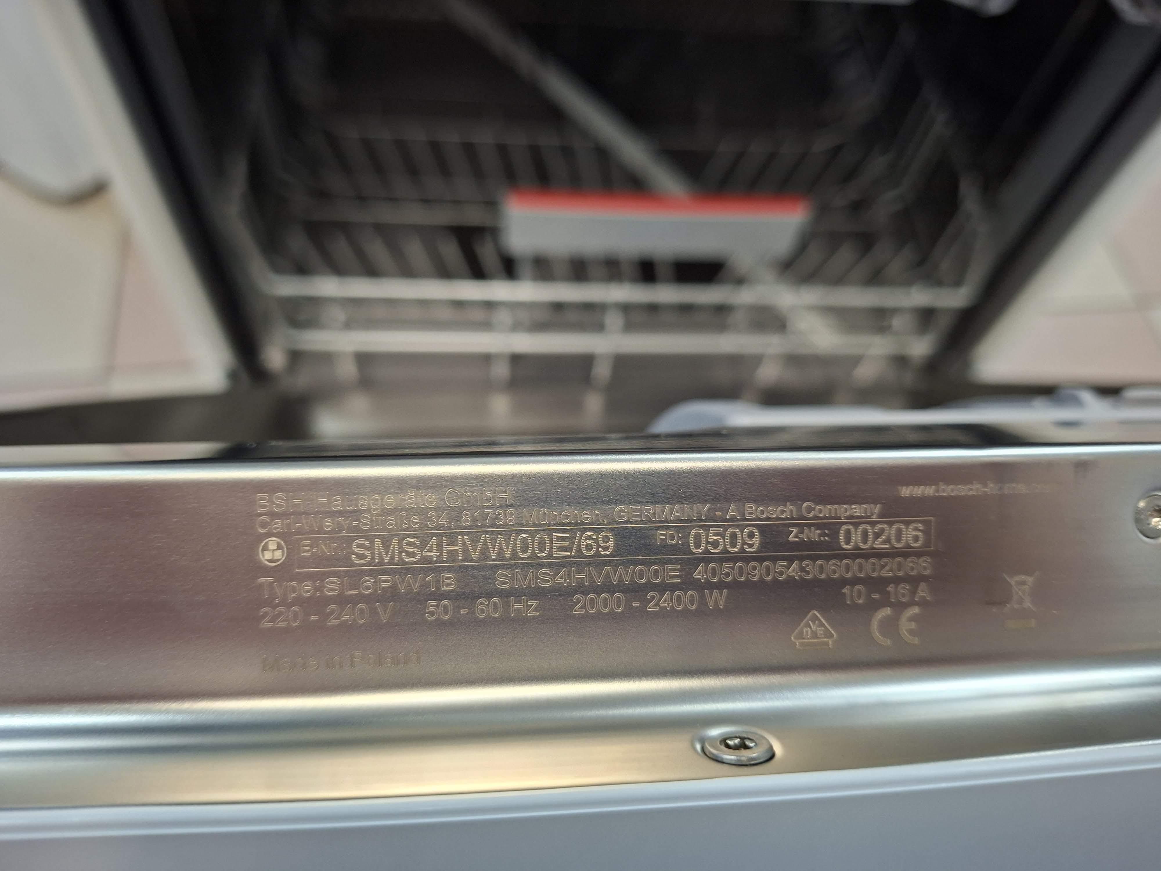 Sudo mašina Bosch SMS4HVW00E , 14 kompleta