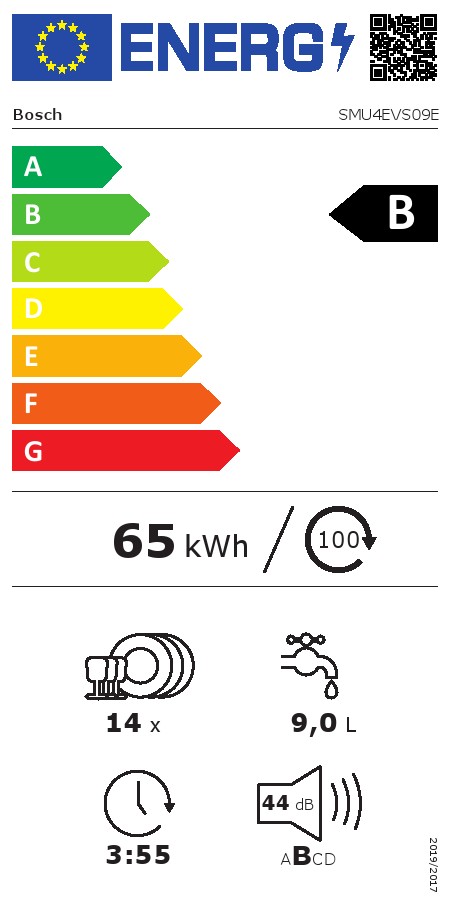 Sudo mašina Bosch SMU4EVS09E, 60cm.