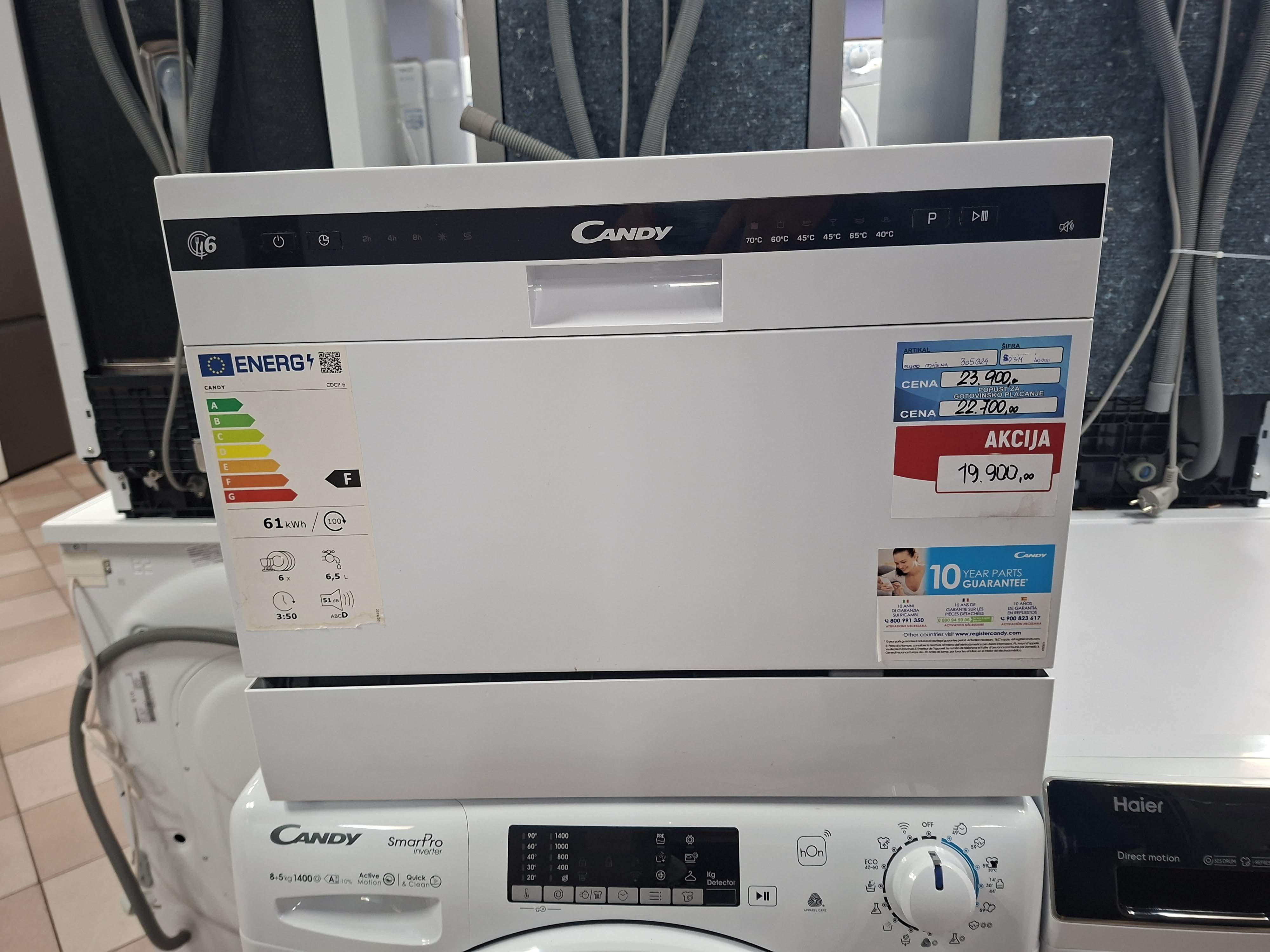 Sudo mašina Candy CDCP 6, 6 kompleta