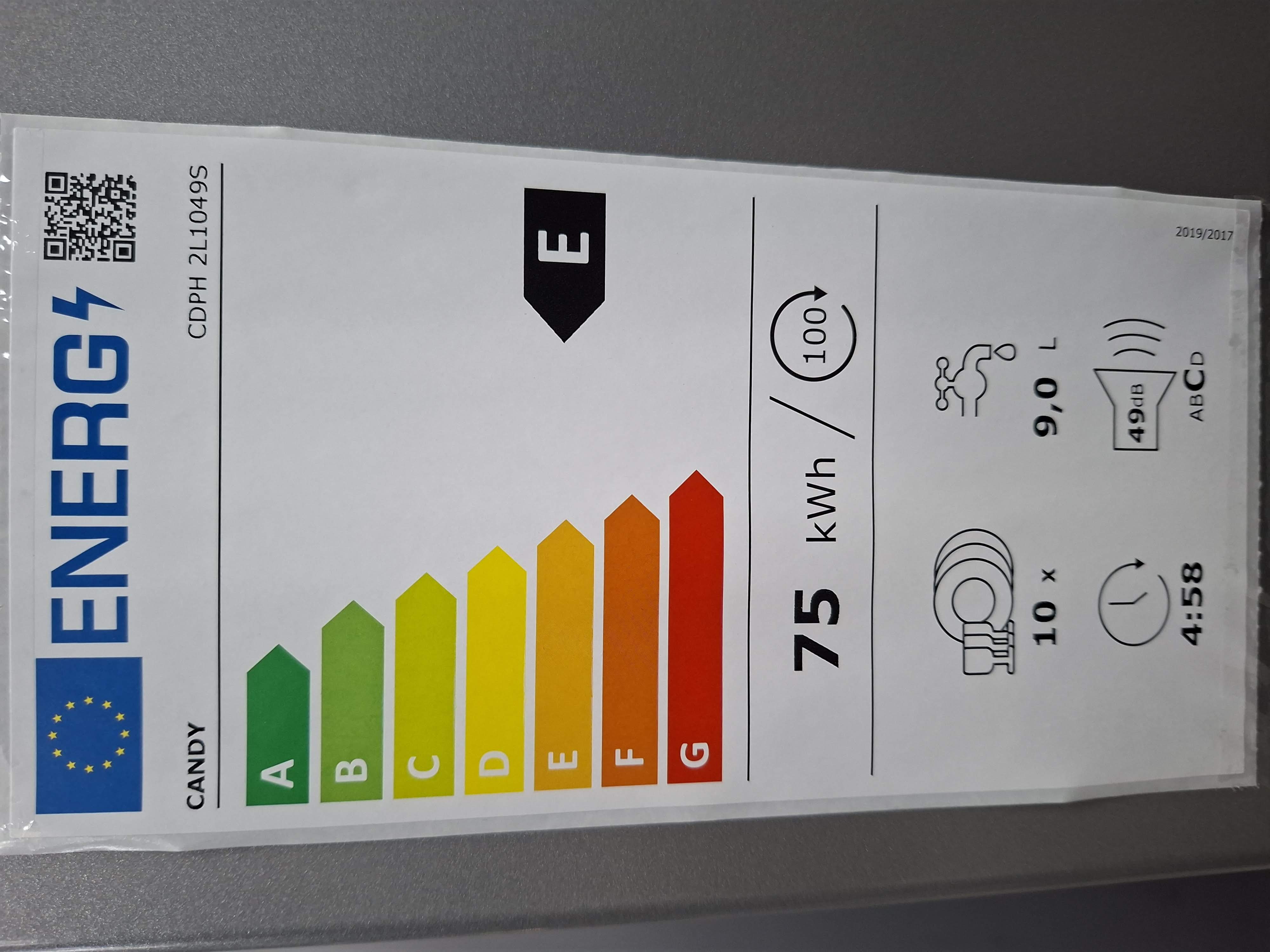 Sudo mašina Candy CDPH 2L1049S, 10 kompleta
