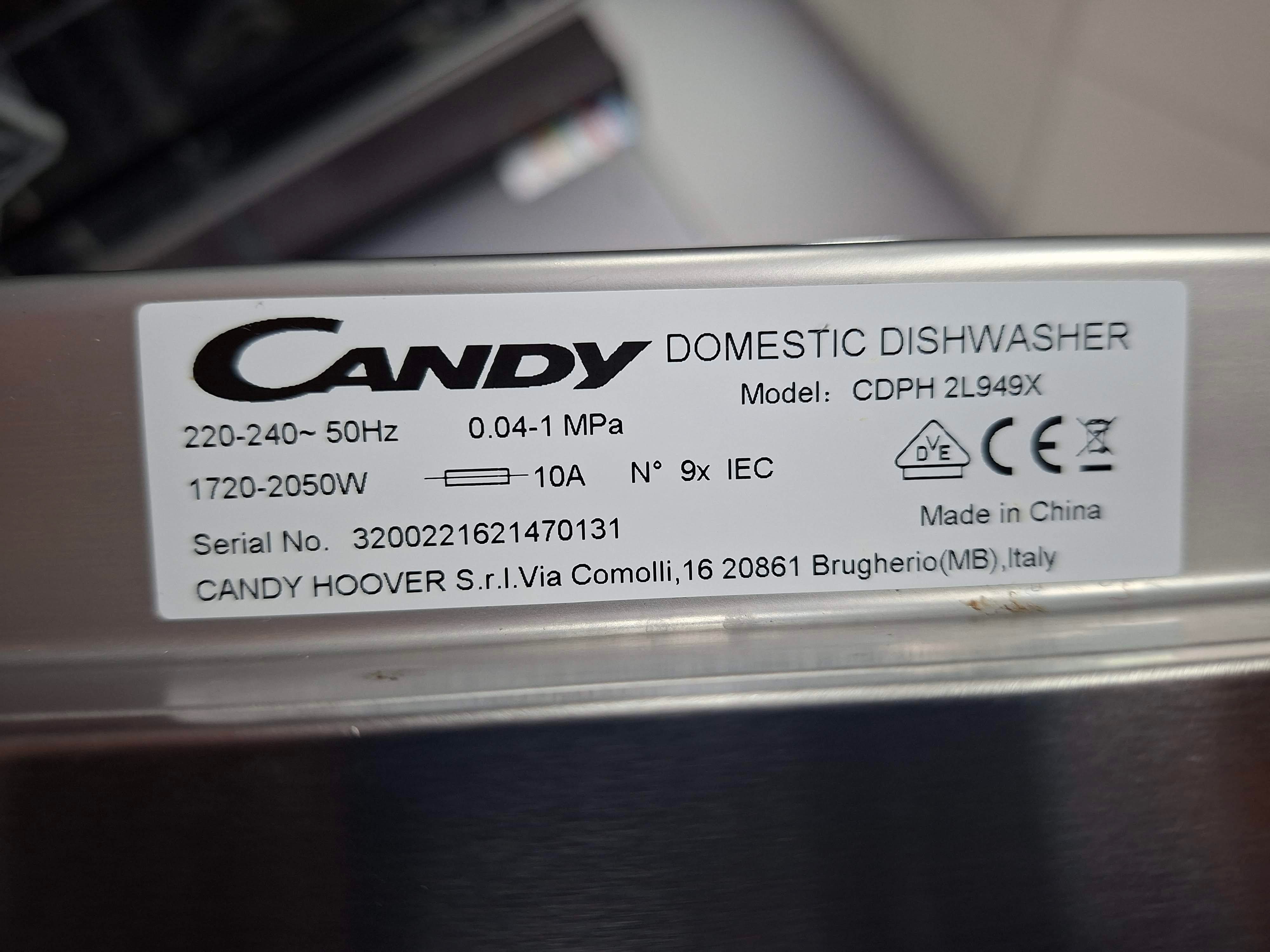 Sudo mašina Candy CDPH 2L949X, 9 kompleta