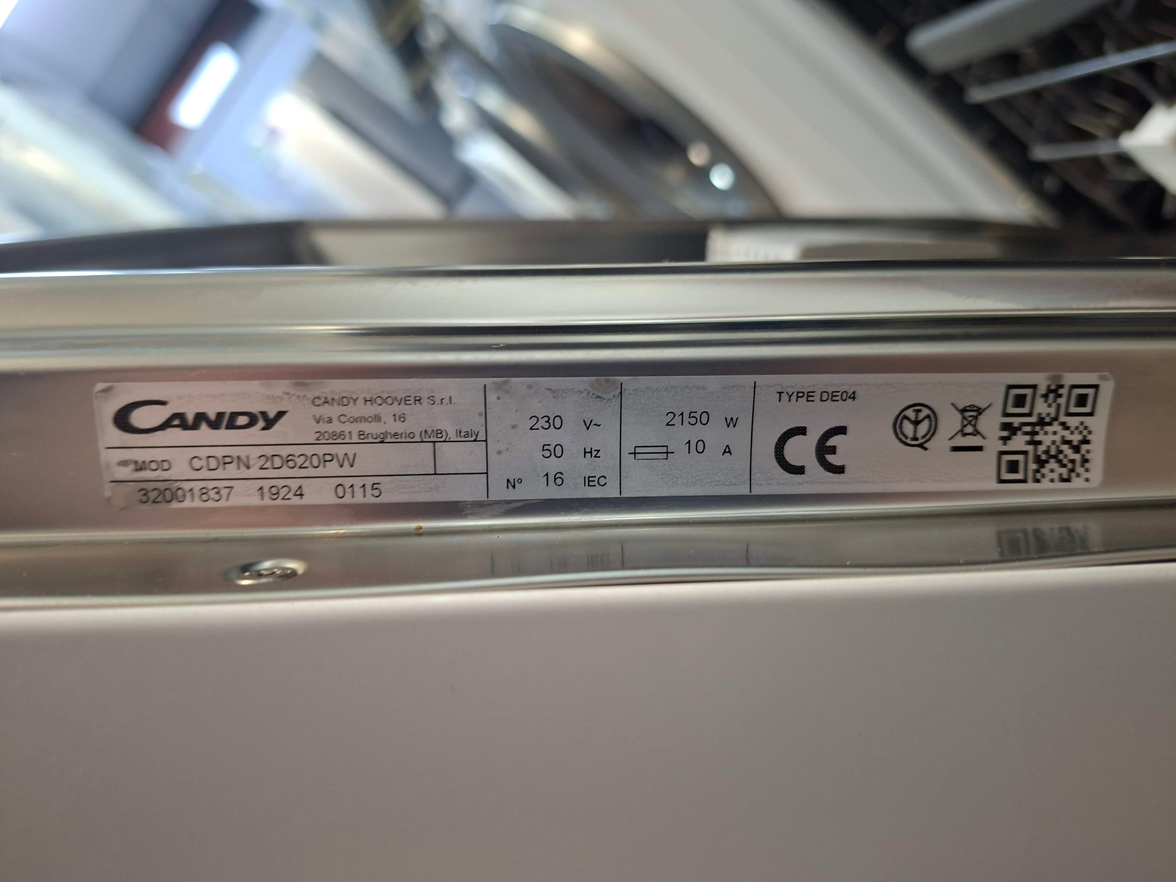 Sudo mašina Candy CDPN 2D620 PW/E, 16 kompleta