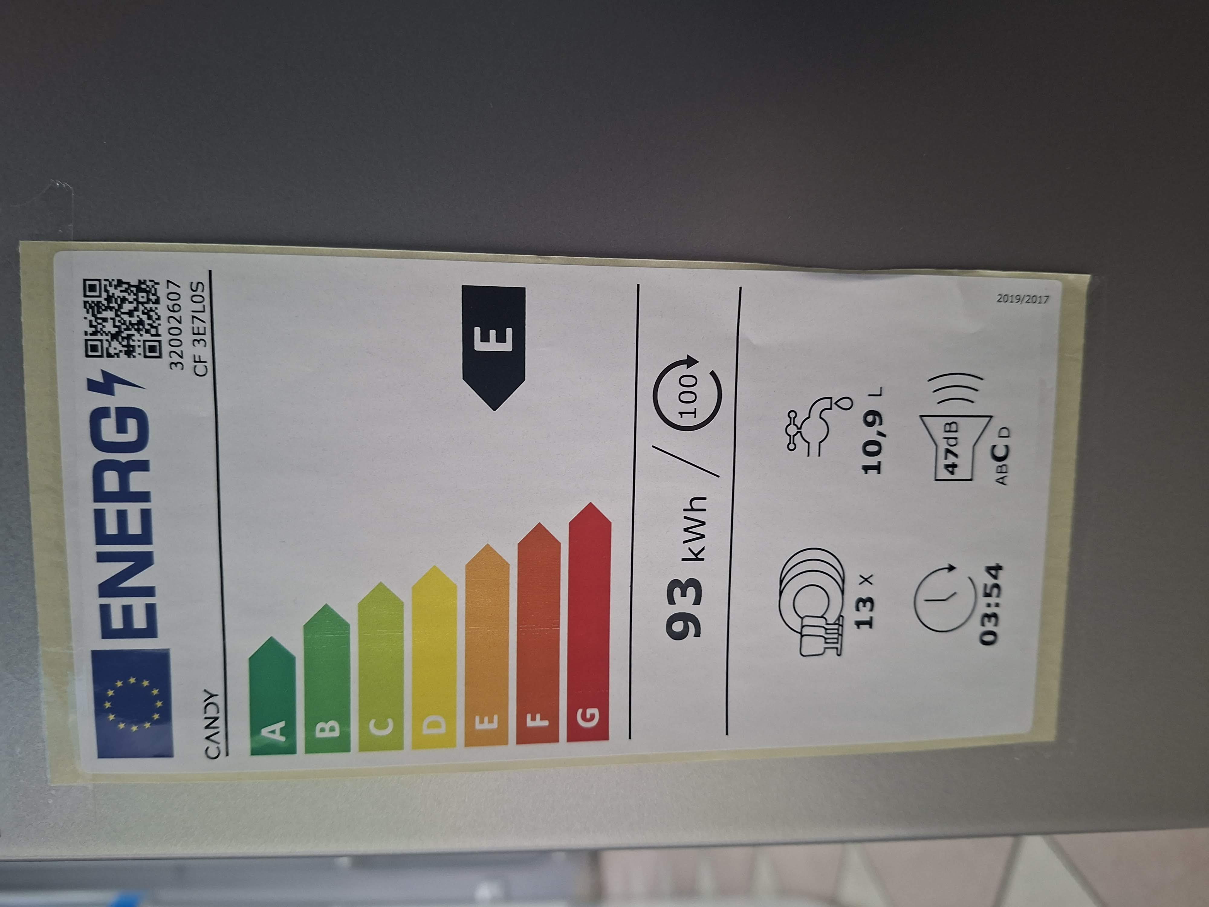 Sudo mašina Candy CF 3E7L0S, 60cm