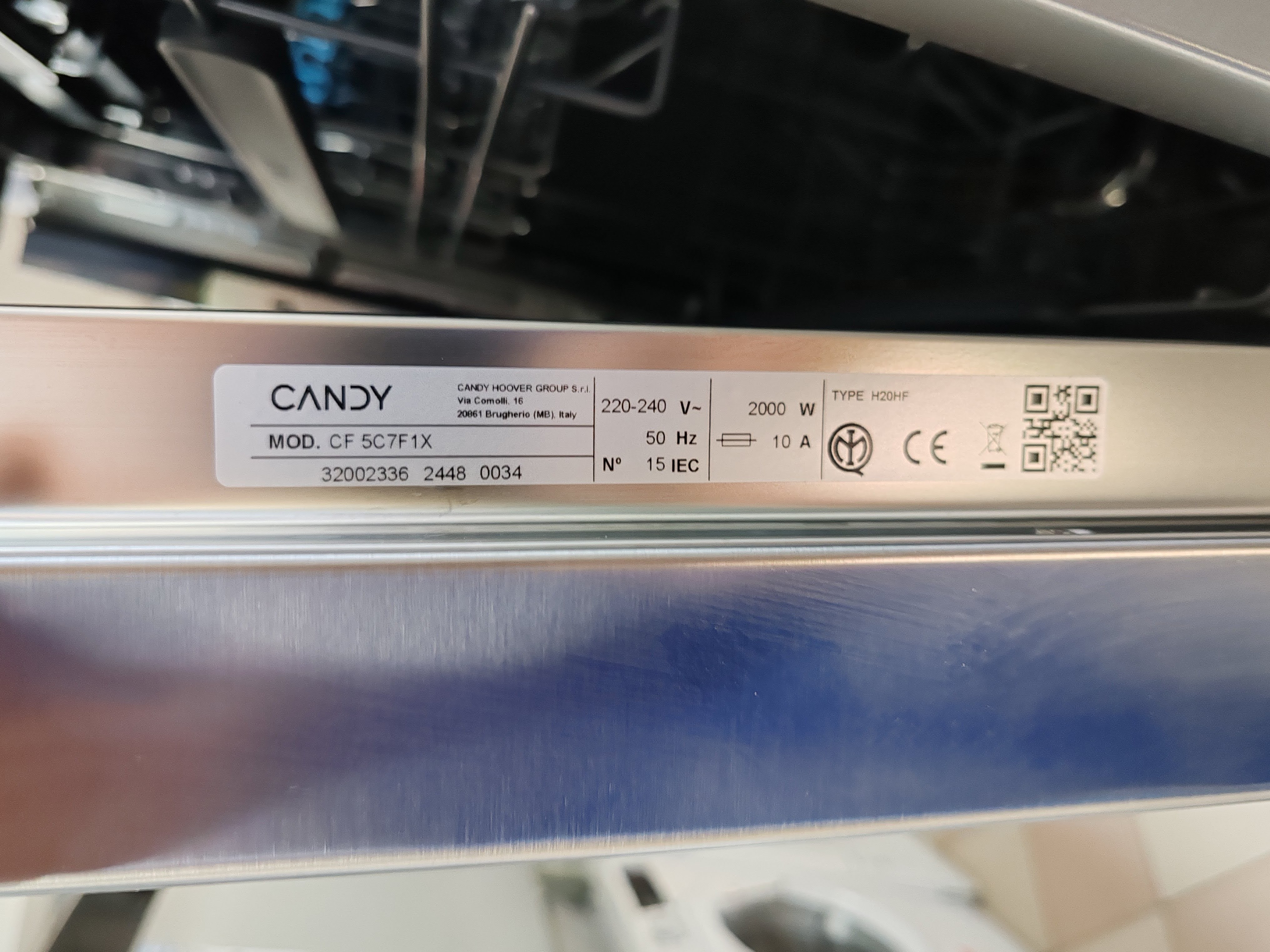 Sudo mašina Candy CF 5C7F1X , 15 kompleta