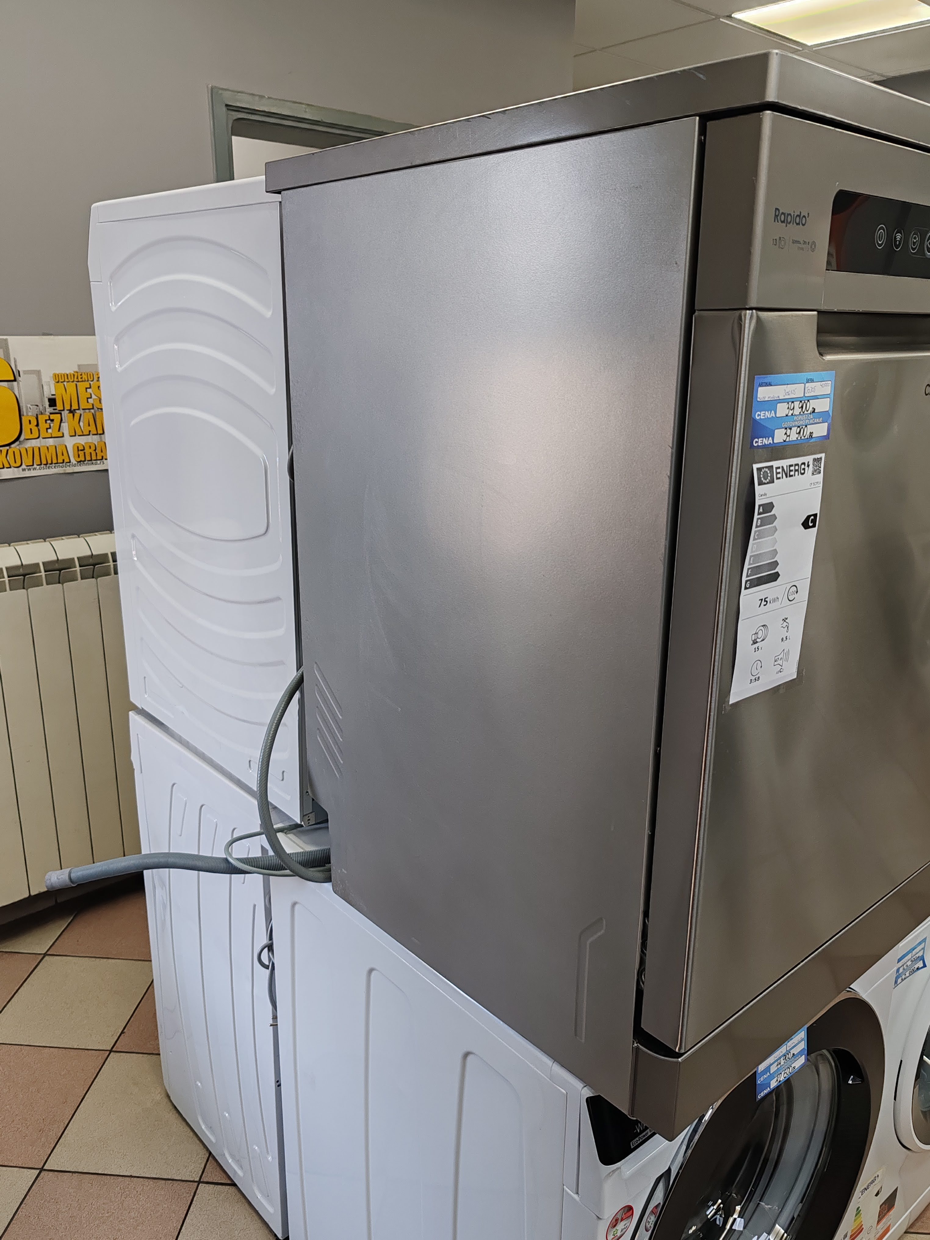 Sudo mašina Candy CF 5C7F1X , 15 kompleta