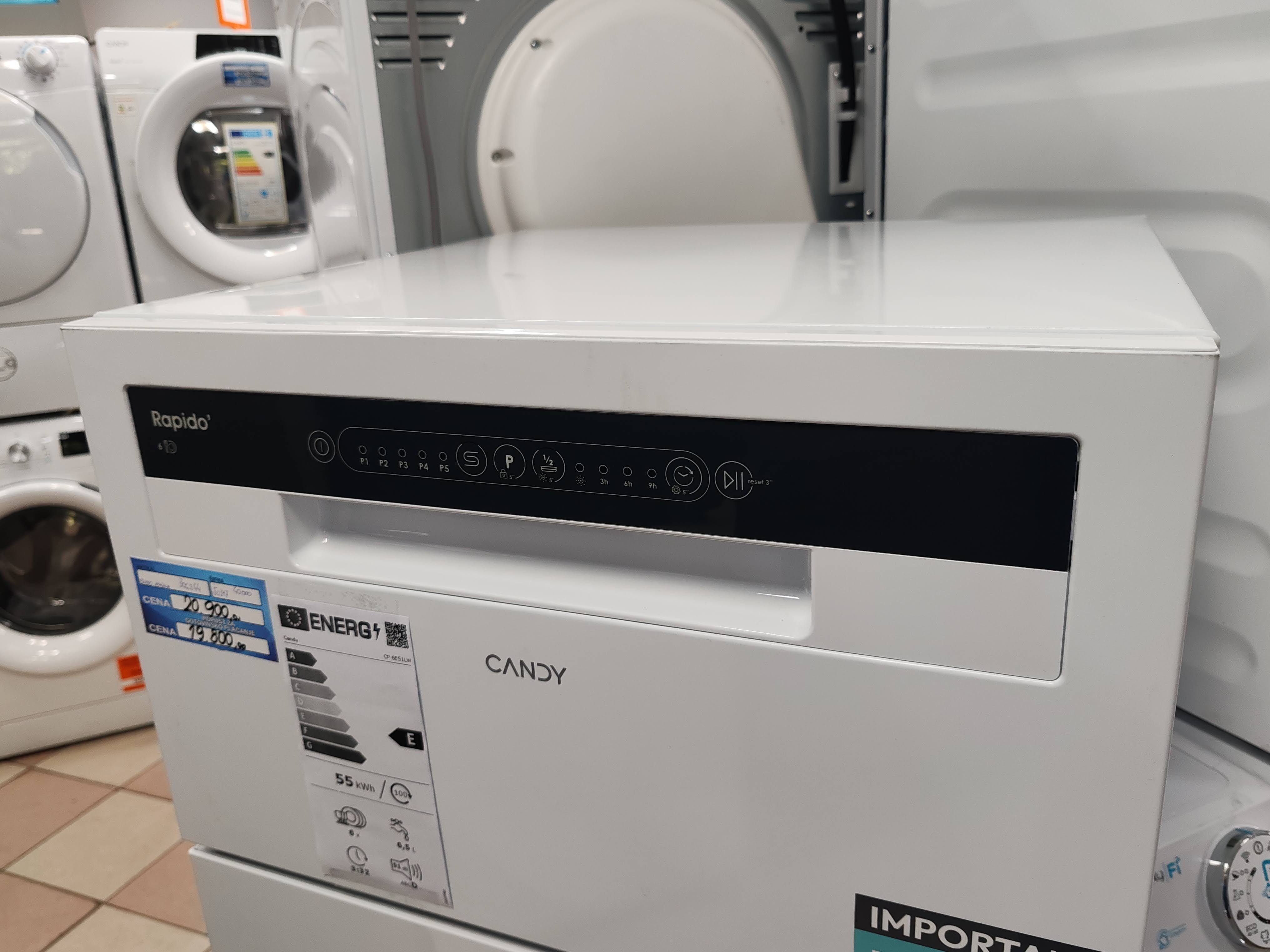 Sudo mašina Candy CP 6E51LW , 6 kompleta