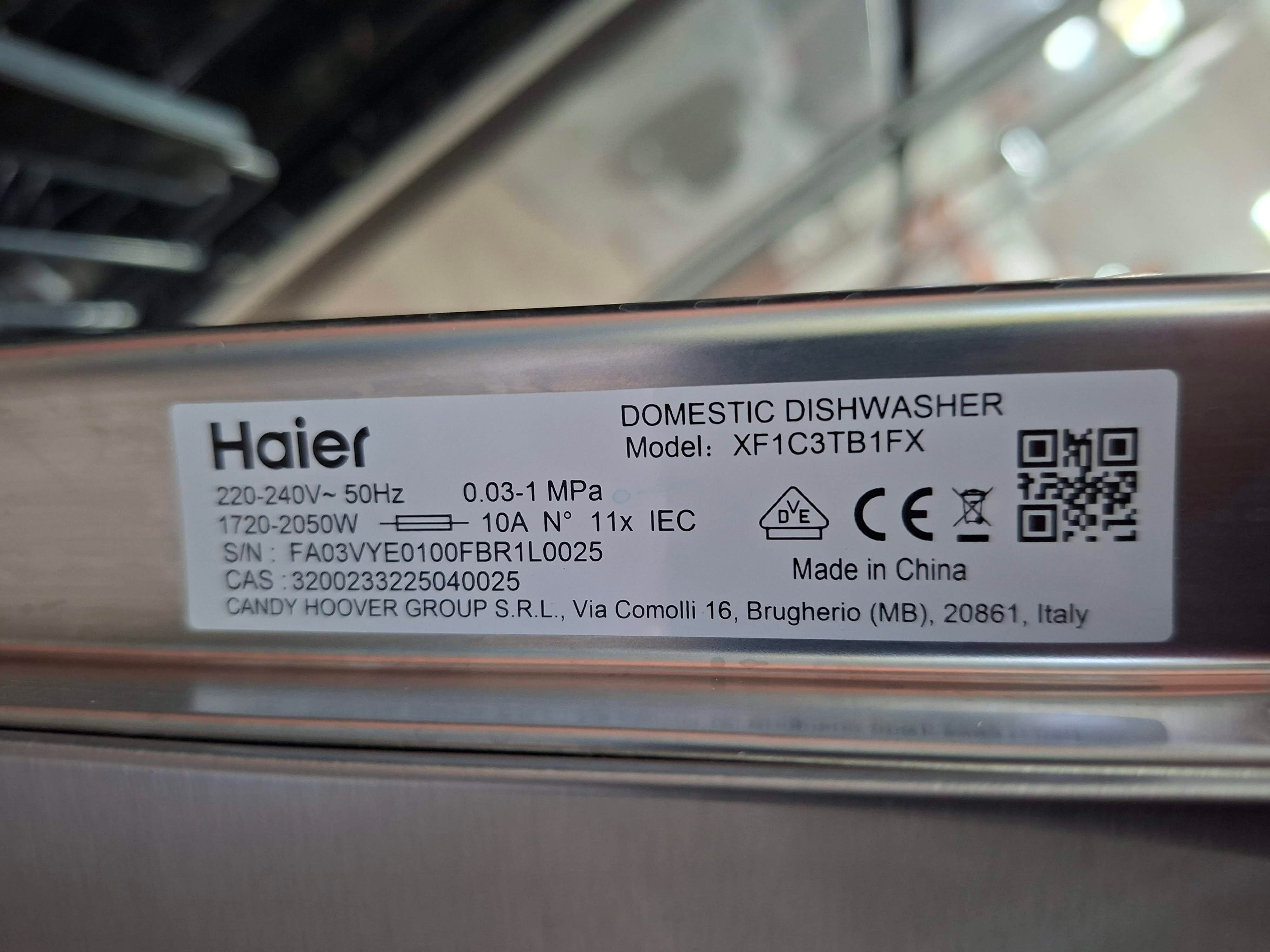 Sudo mašina Haier XF1C3TB1FX (2), 11 kompleta