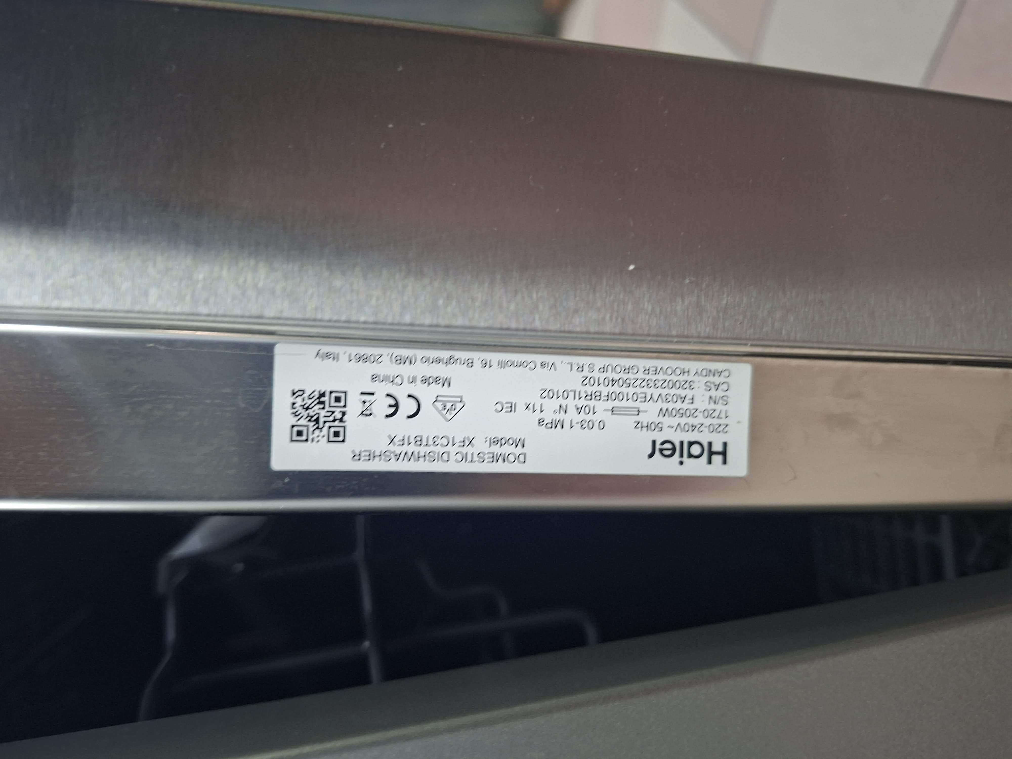 Sudo mašina Haier XF1C3TB1FX (3), 11 kompleta