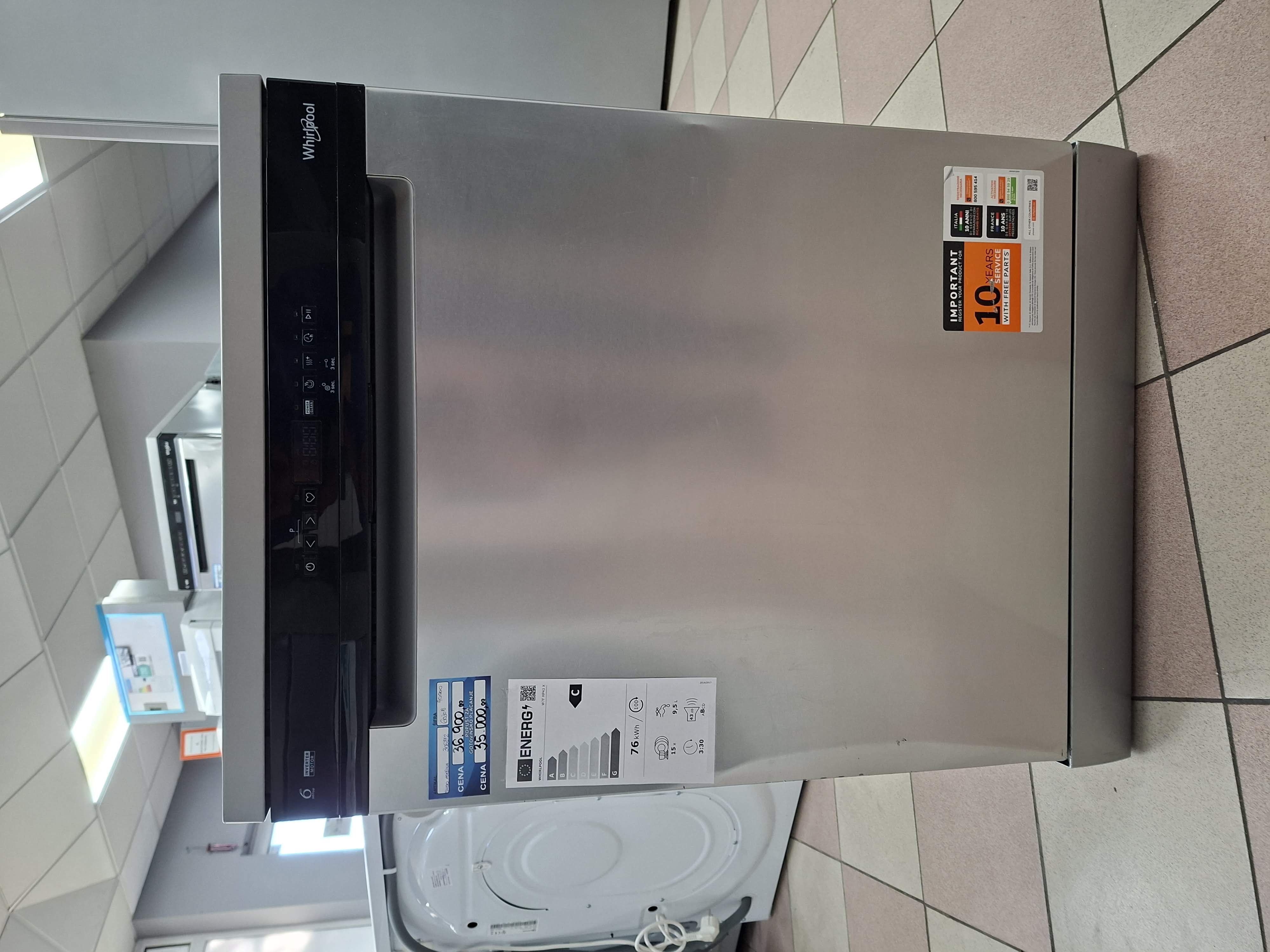 Sudo mašina Whirlpool W7F HP43 X, 15 kompleta