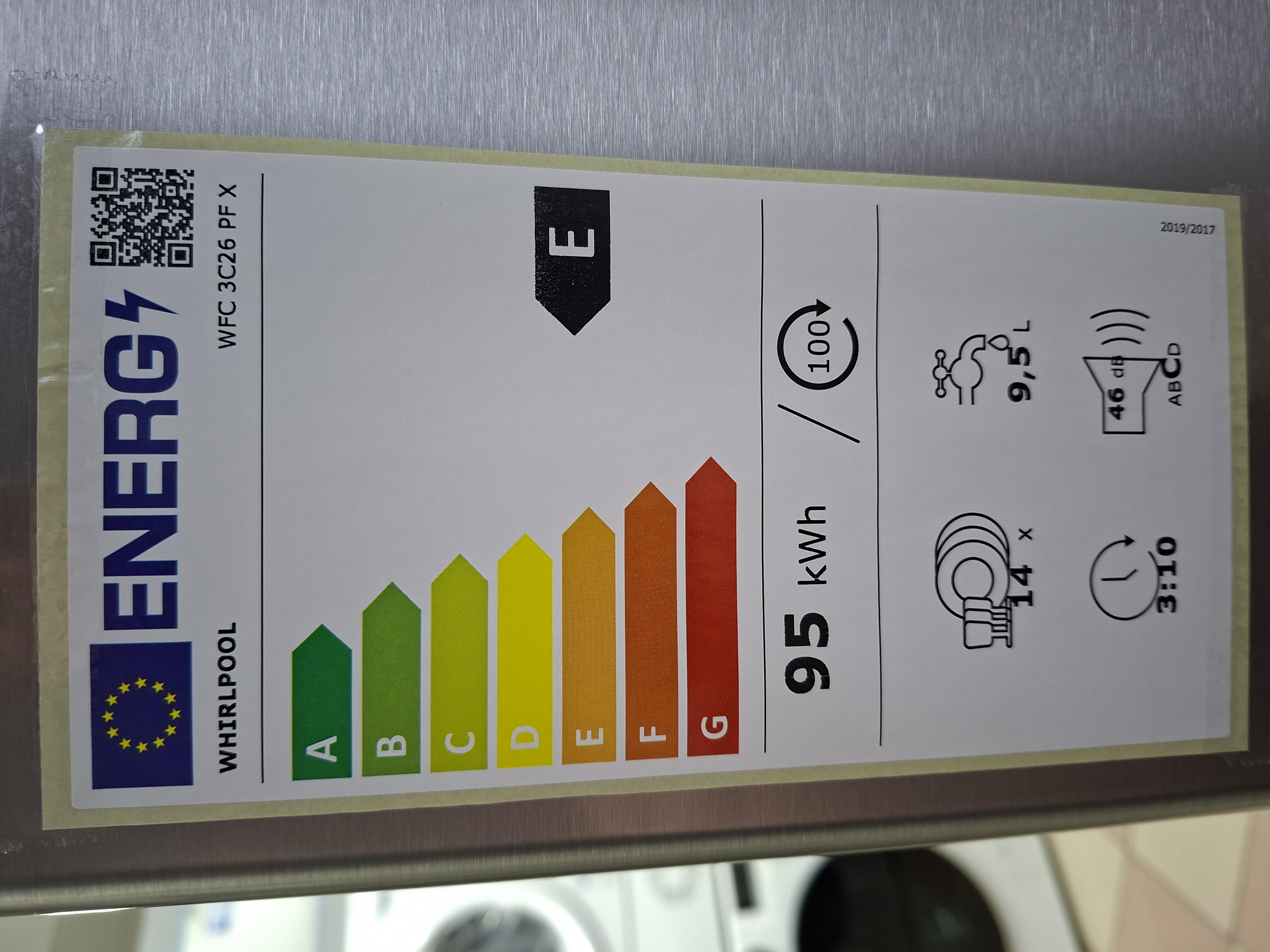 Sudo mašina Whirlpool WFC 3C26 P X, 14kompleta