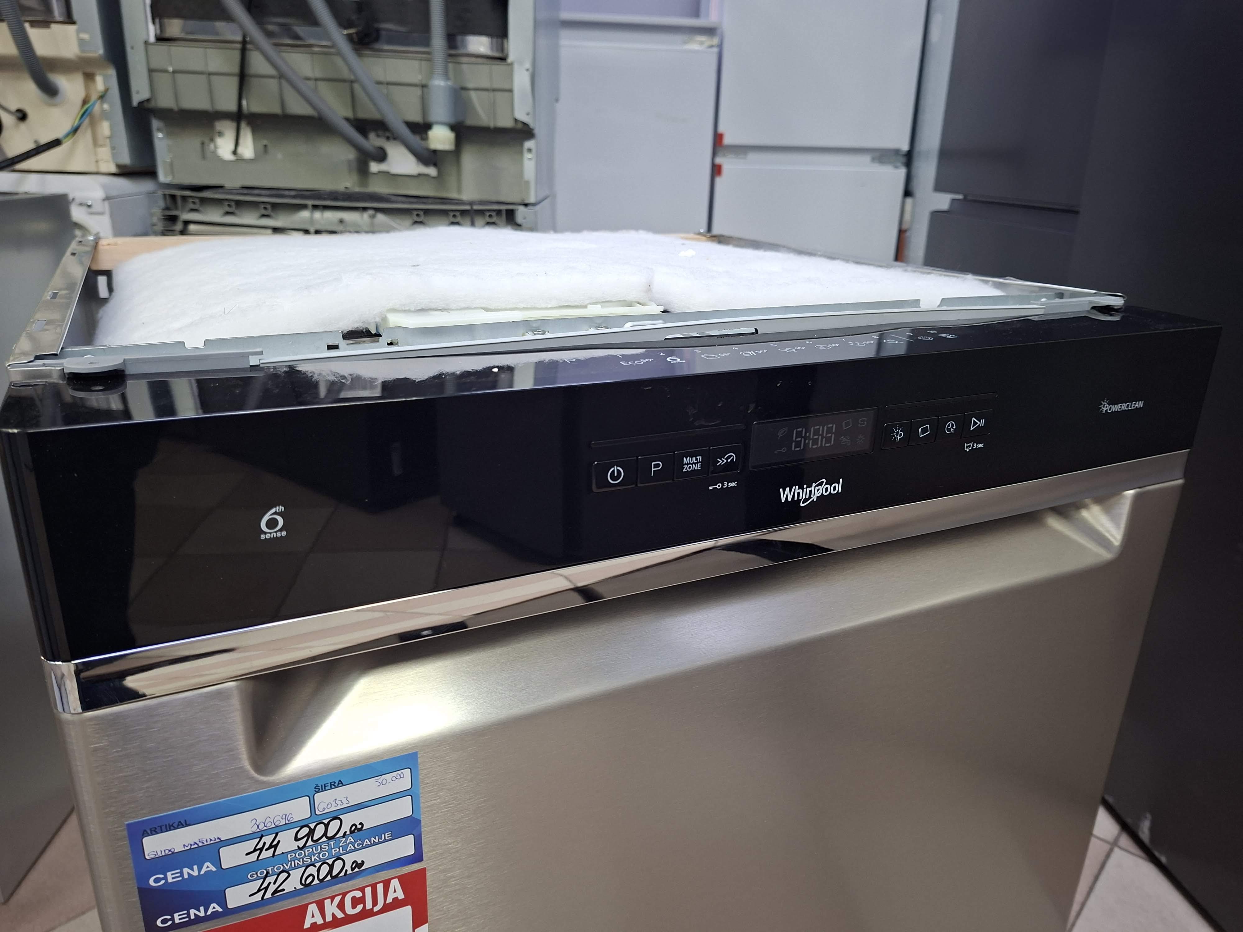 Sudo mašina Whirlpool WFO 3O41 PL X,  14kompleta