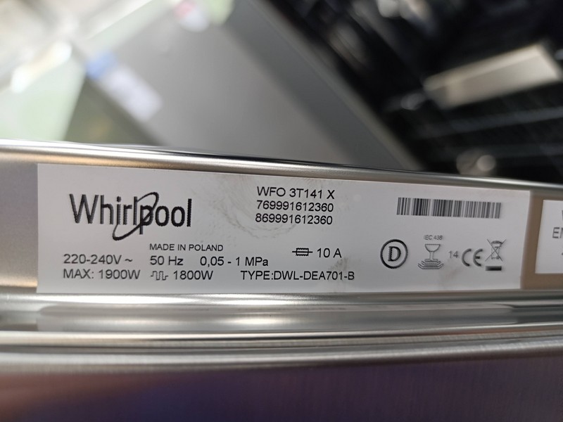 Sudo mašina Whirlpool WFO 3T141 X, 14 kompleta
