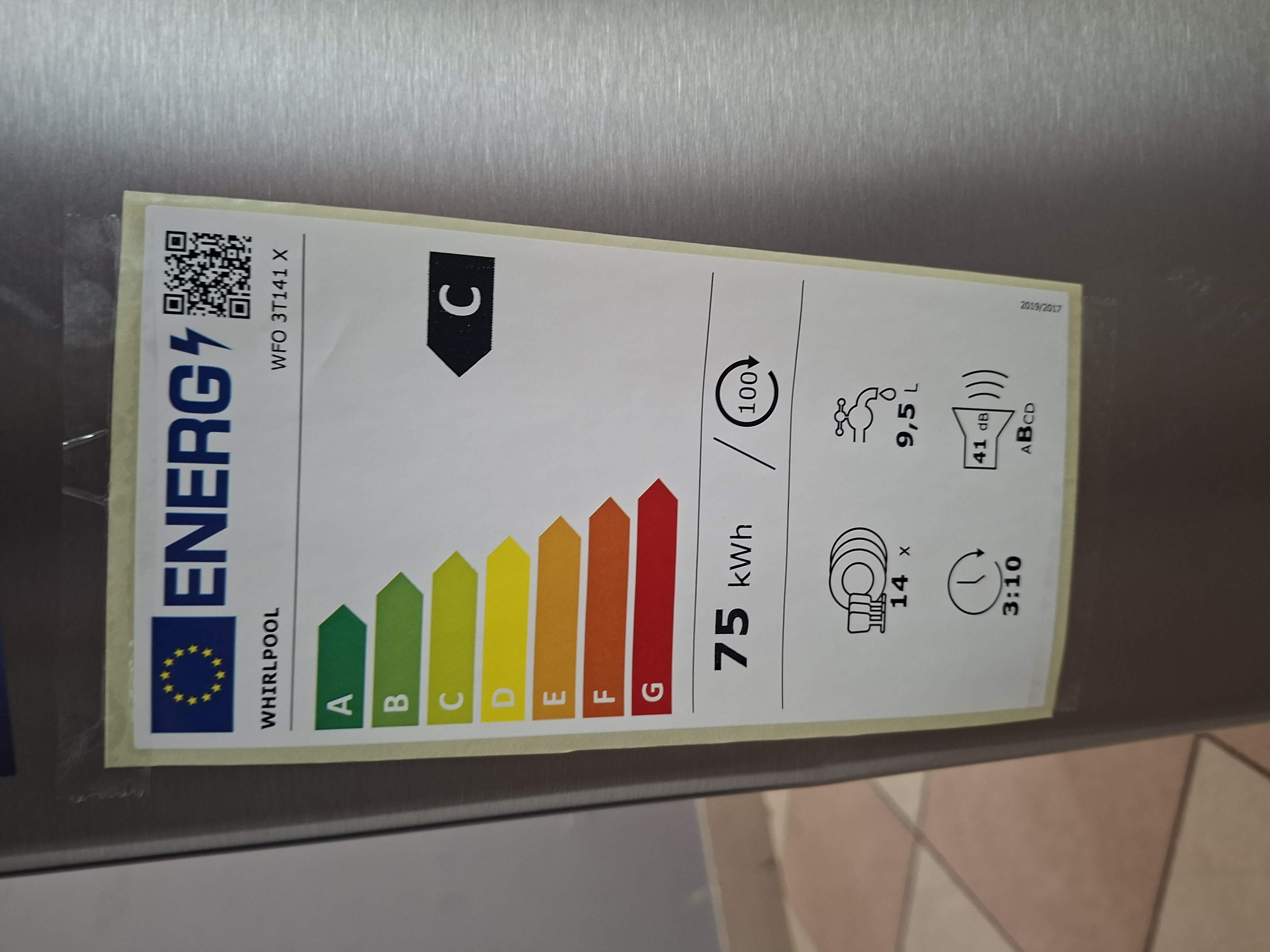 Sudo mašina Whirlpool WFO 3T141 X, 14 kompleta