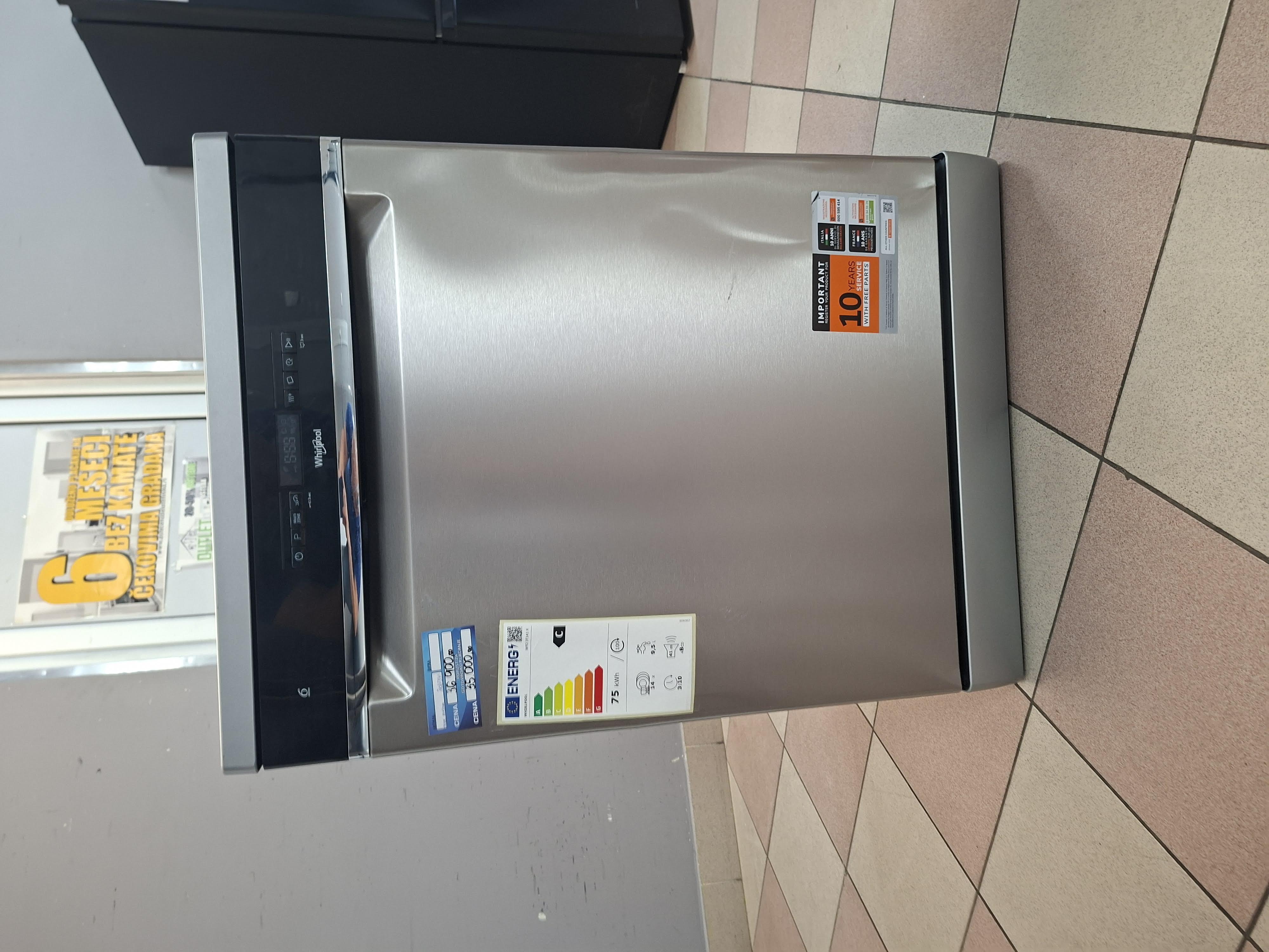 Sudo mašina Whirlpool WFO 3T141 X, 14 kompleta