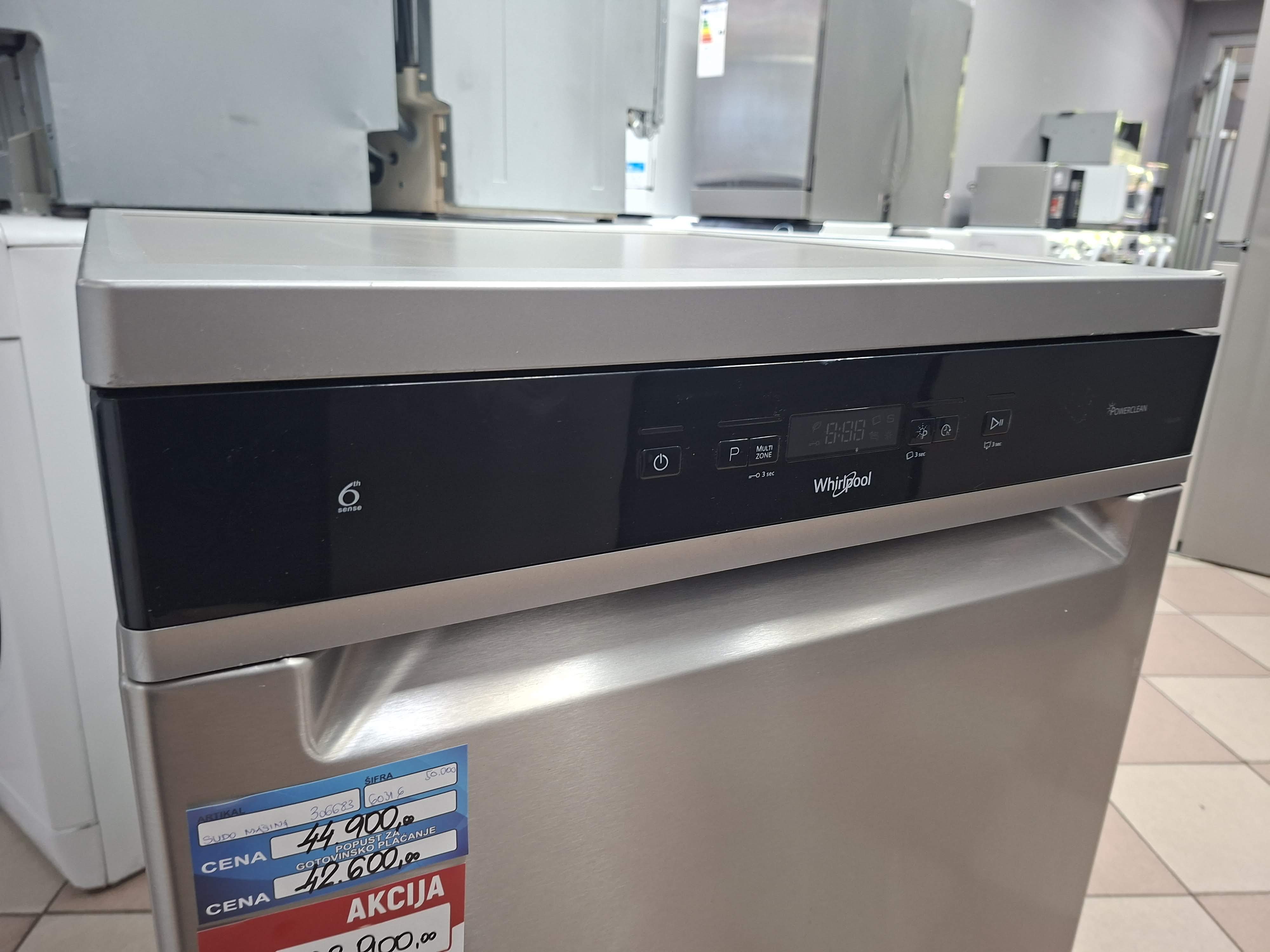 Sudo mašina Whirlpool WH7FA14BN7A0X, 60cm, 14 kompleta