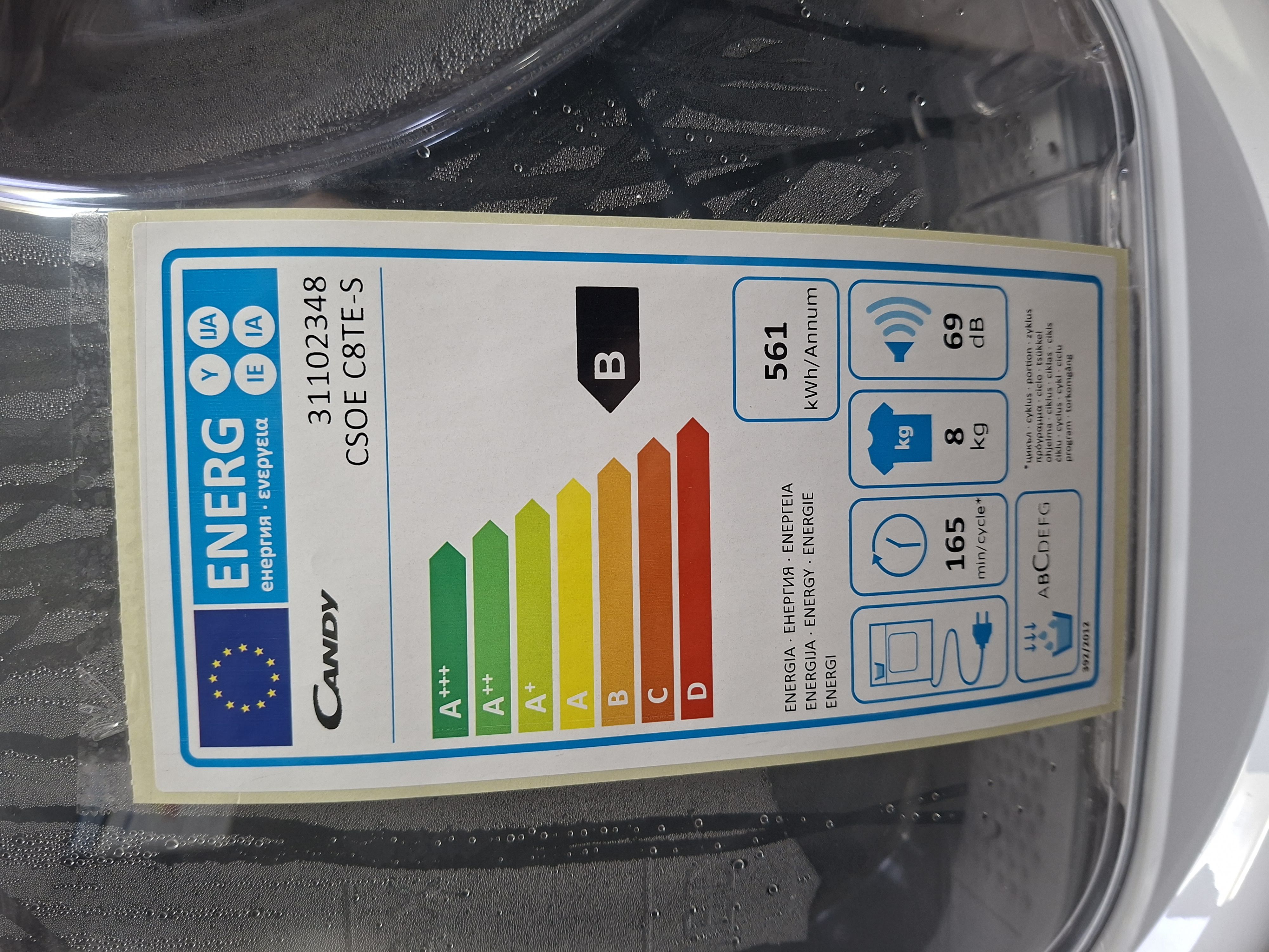 Sušara Candy CSOE C8TE-S , 8 kg