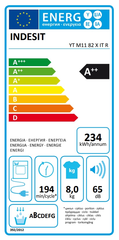 Sušara Indesit YT M11 82 X IT R, 8kg