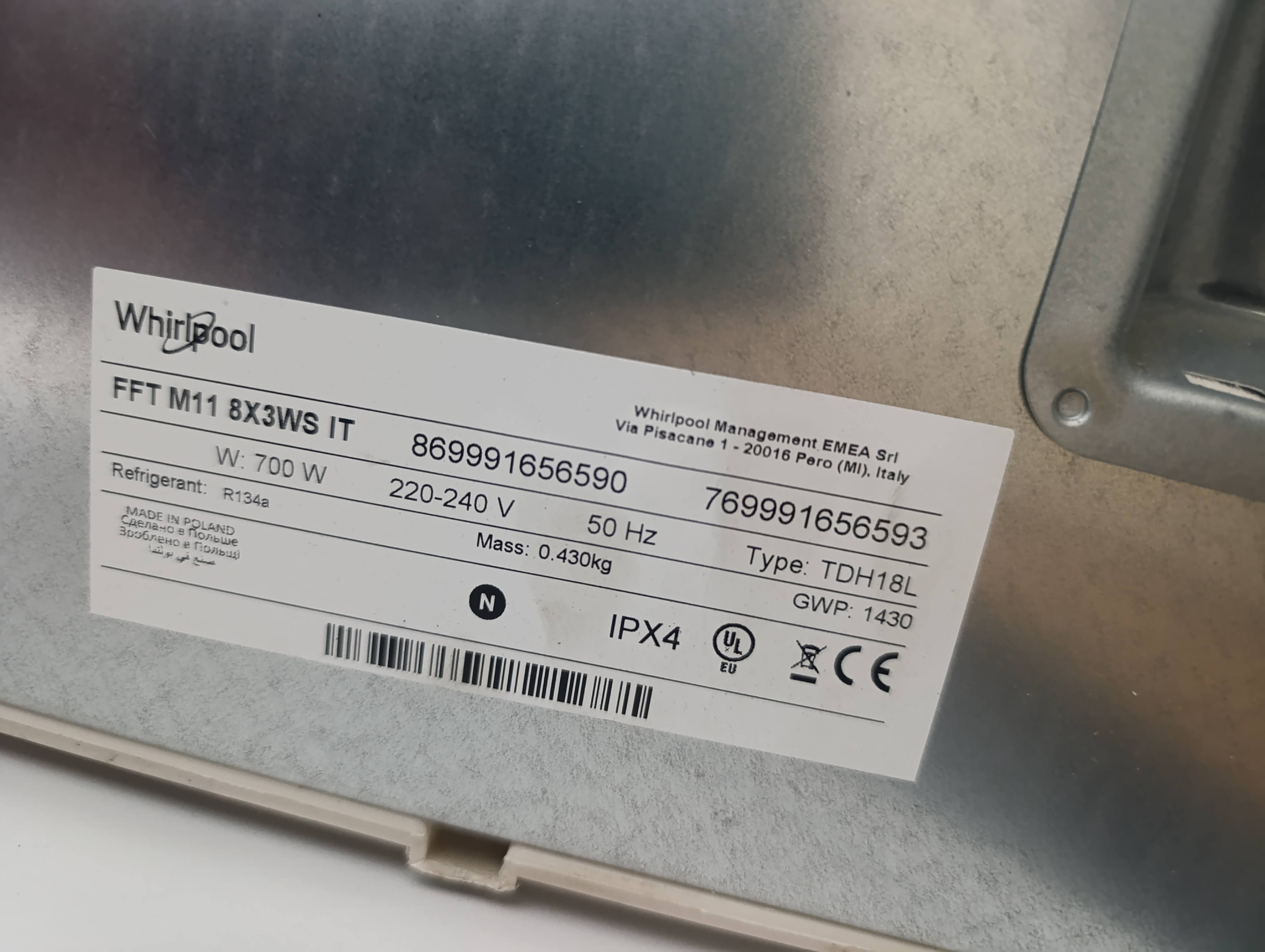 Sušara Whirlpool FFT M11 8X3WS IT, 8kg