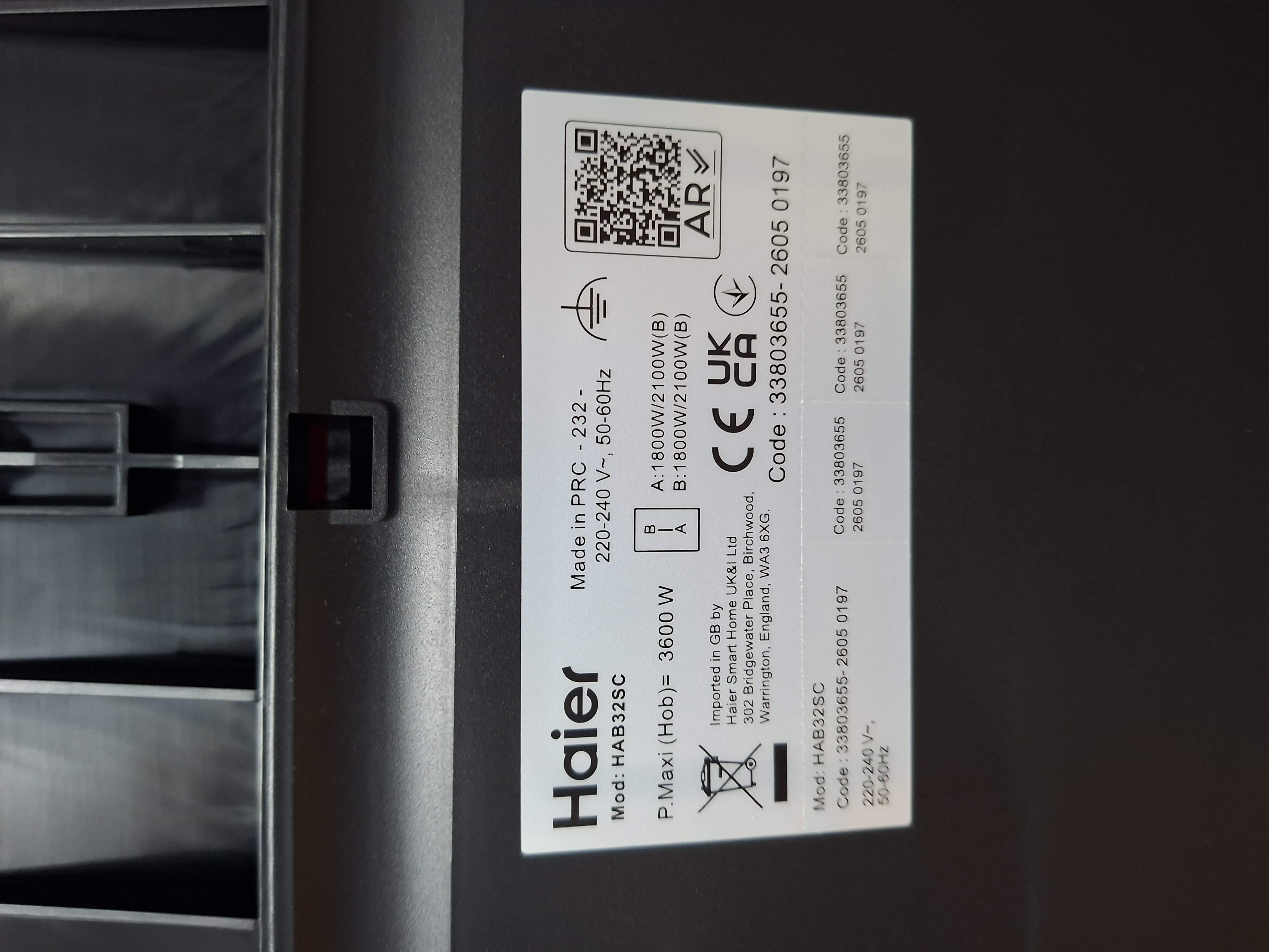 Ugradna Domino ploča Haier HAB32SC , Indukcija