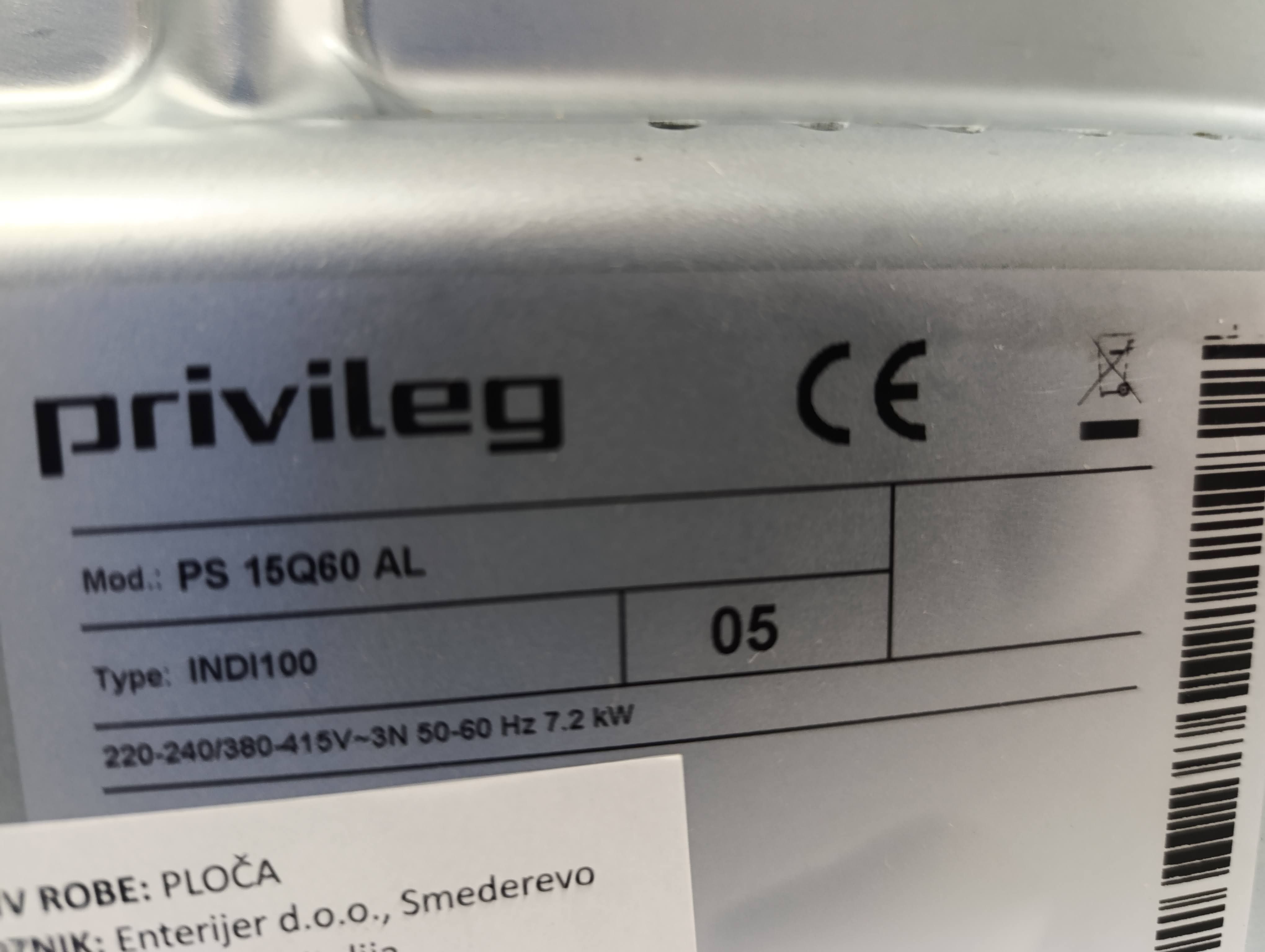Ugradna indukciona ploča Privileg PS 15Q60 AL (2)