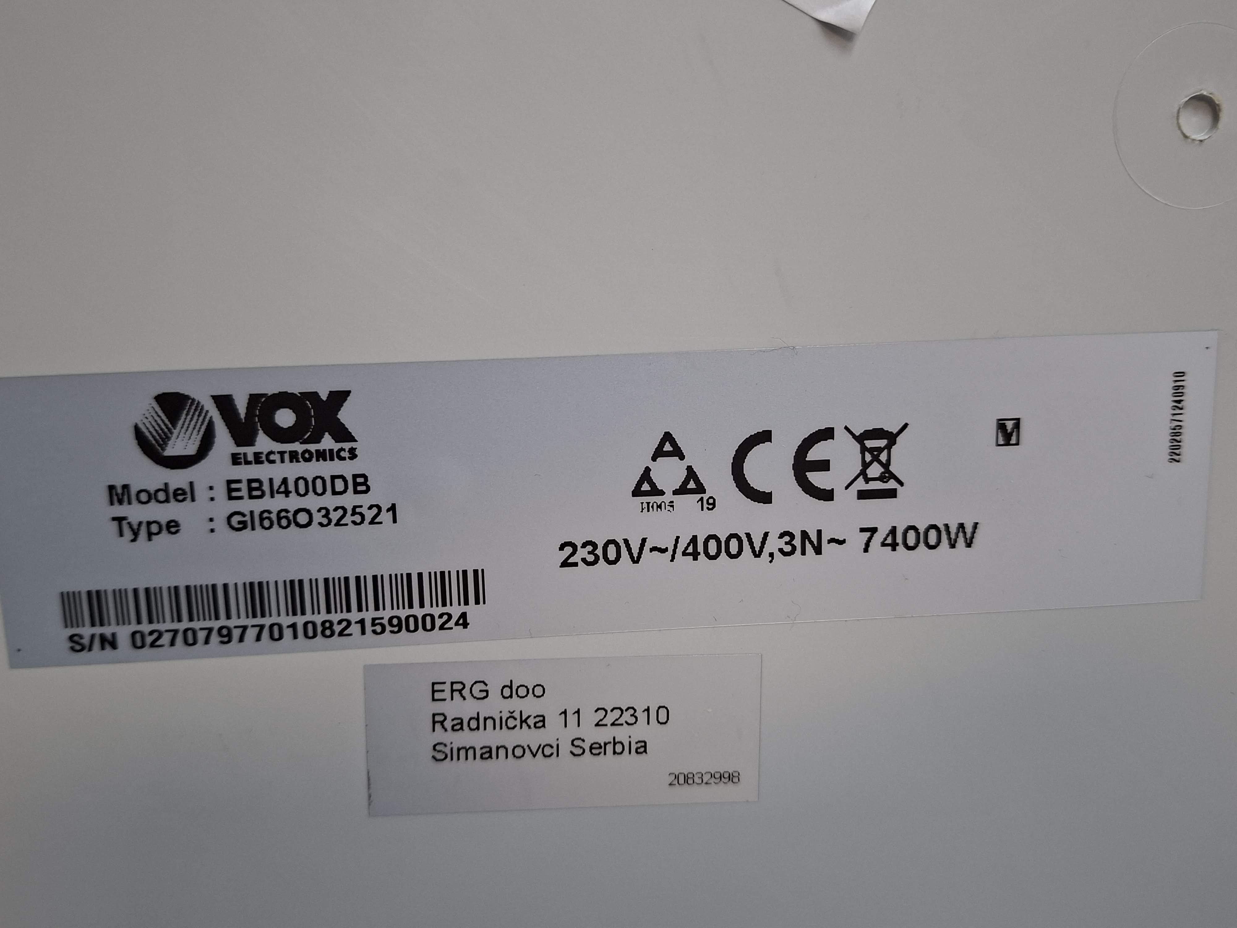 Ugradna Indukciona Ploča Vox EBI 400 DB