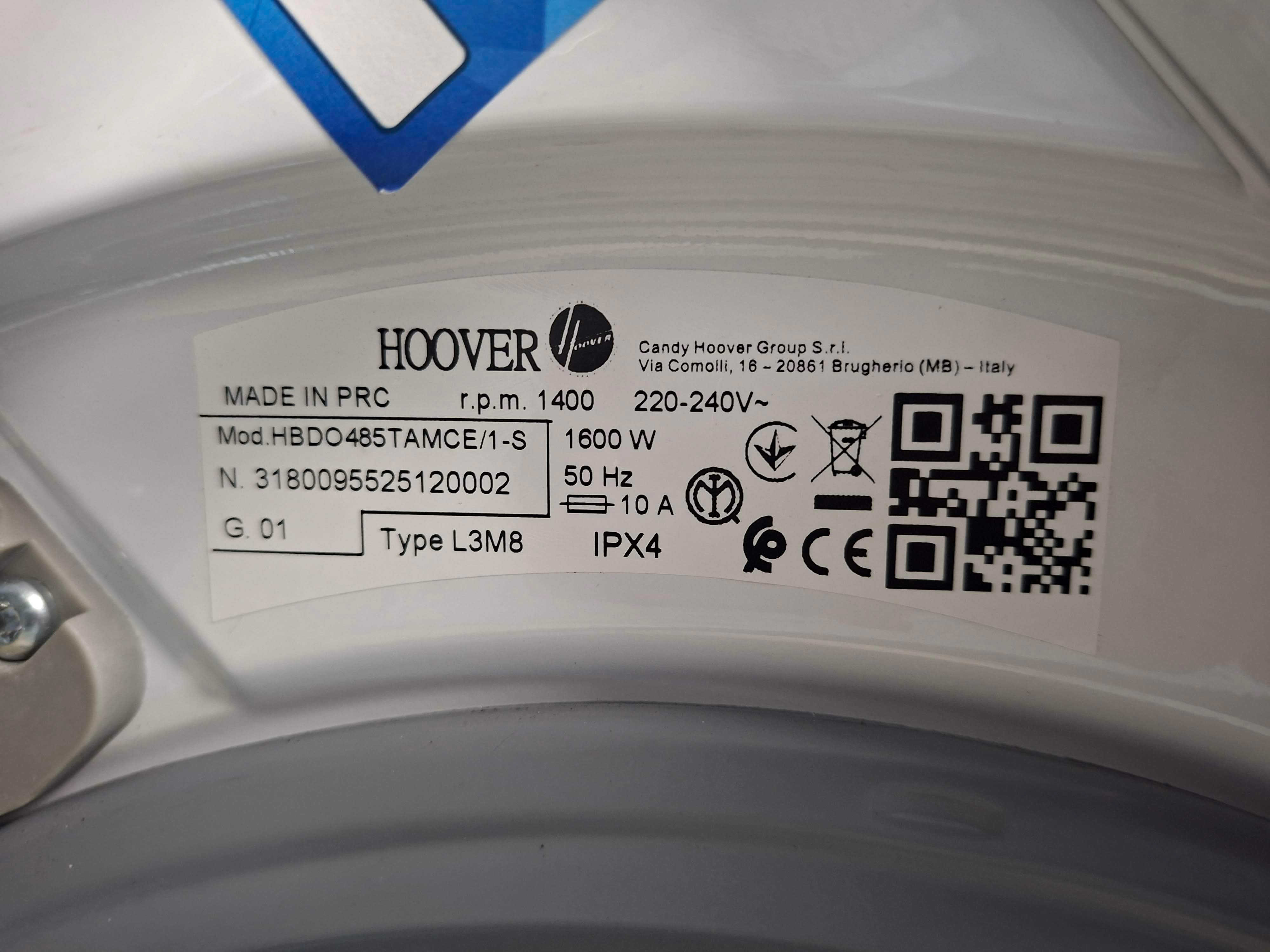 Ugradna Mašina za pranje i sušenje Hoover HBDO485TAMCE/1-S