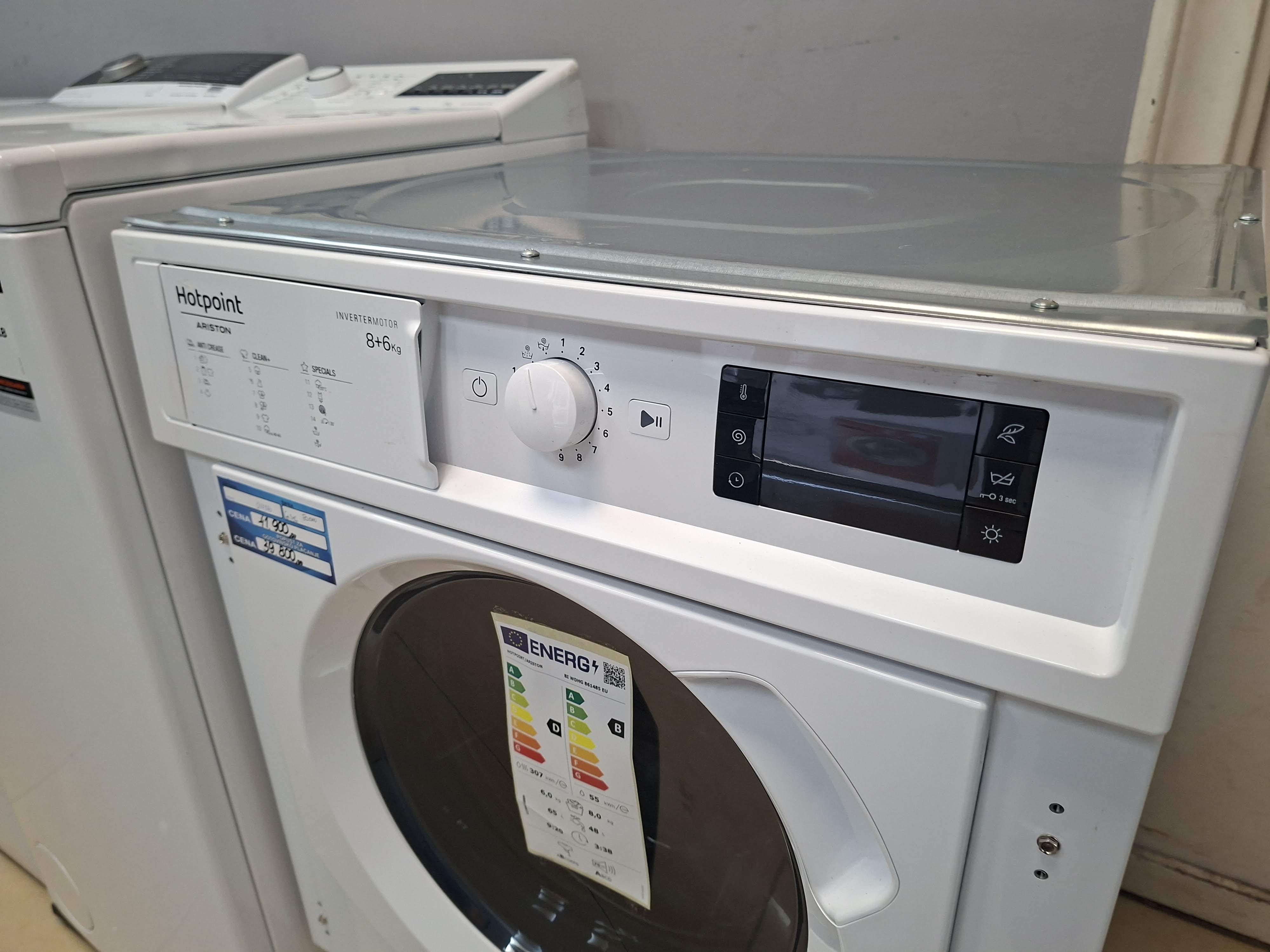 Ugradna mašina za pranje i sušenje Hotpoint  Ariston BI WDHG 861485 EU , 8+6 kg.