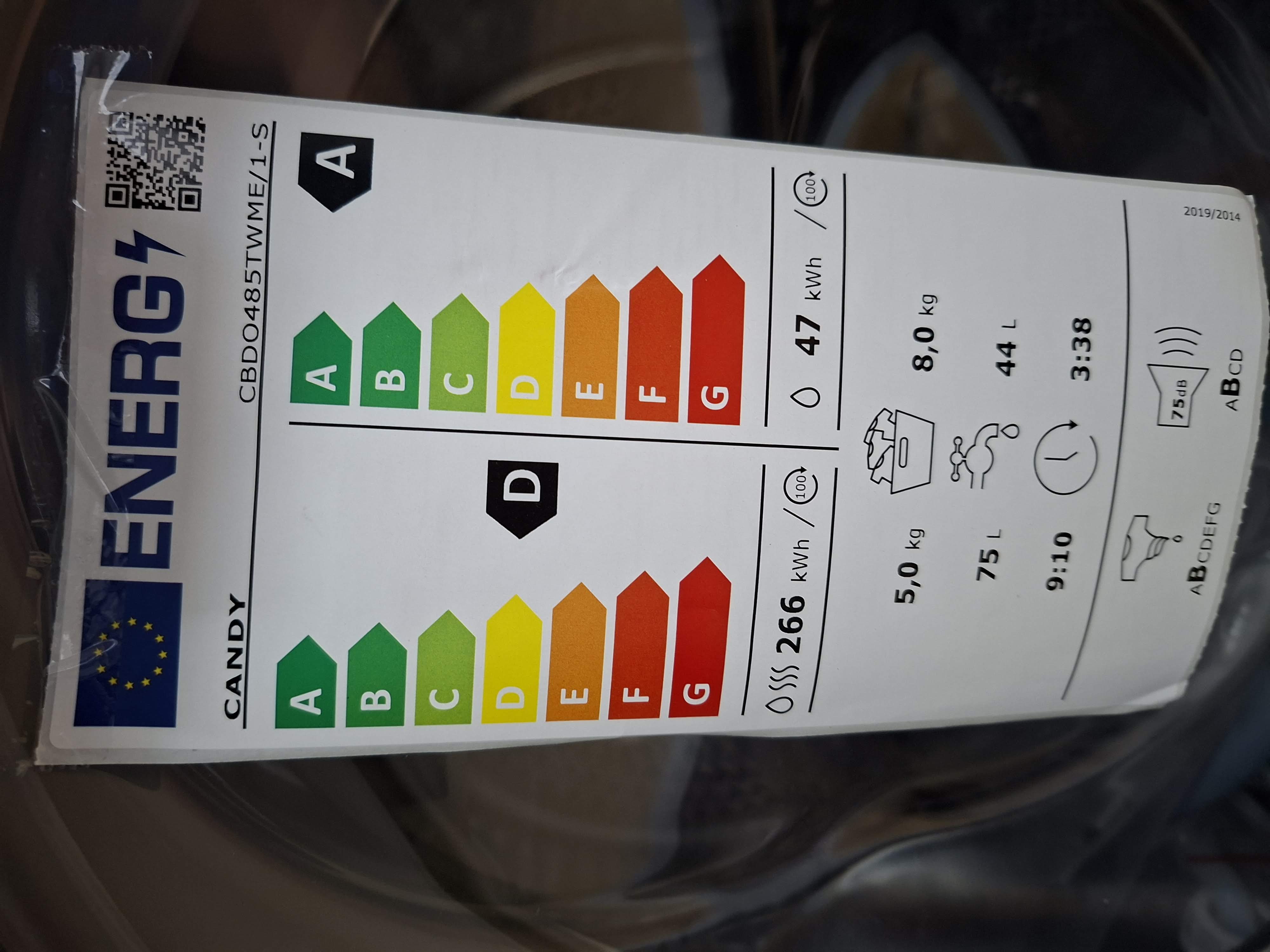 Ugradna Mašina za pranje i sušenje veša Candy CBDO485TWME/1-S,8+5 kg