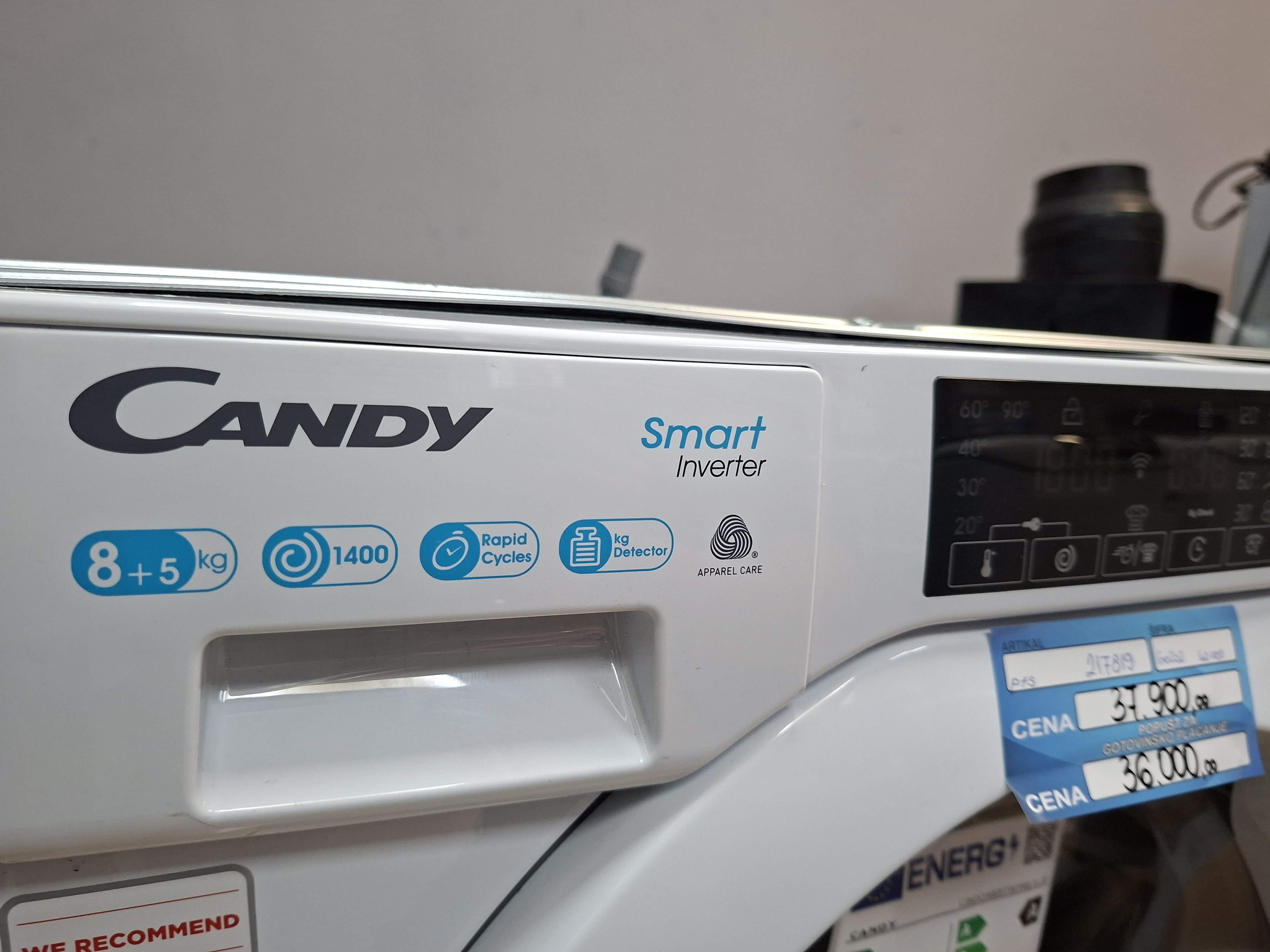 Ugradna Mašina za pranje i sušenje veša Candy CBDO485TWME/1-S,8+5 kg