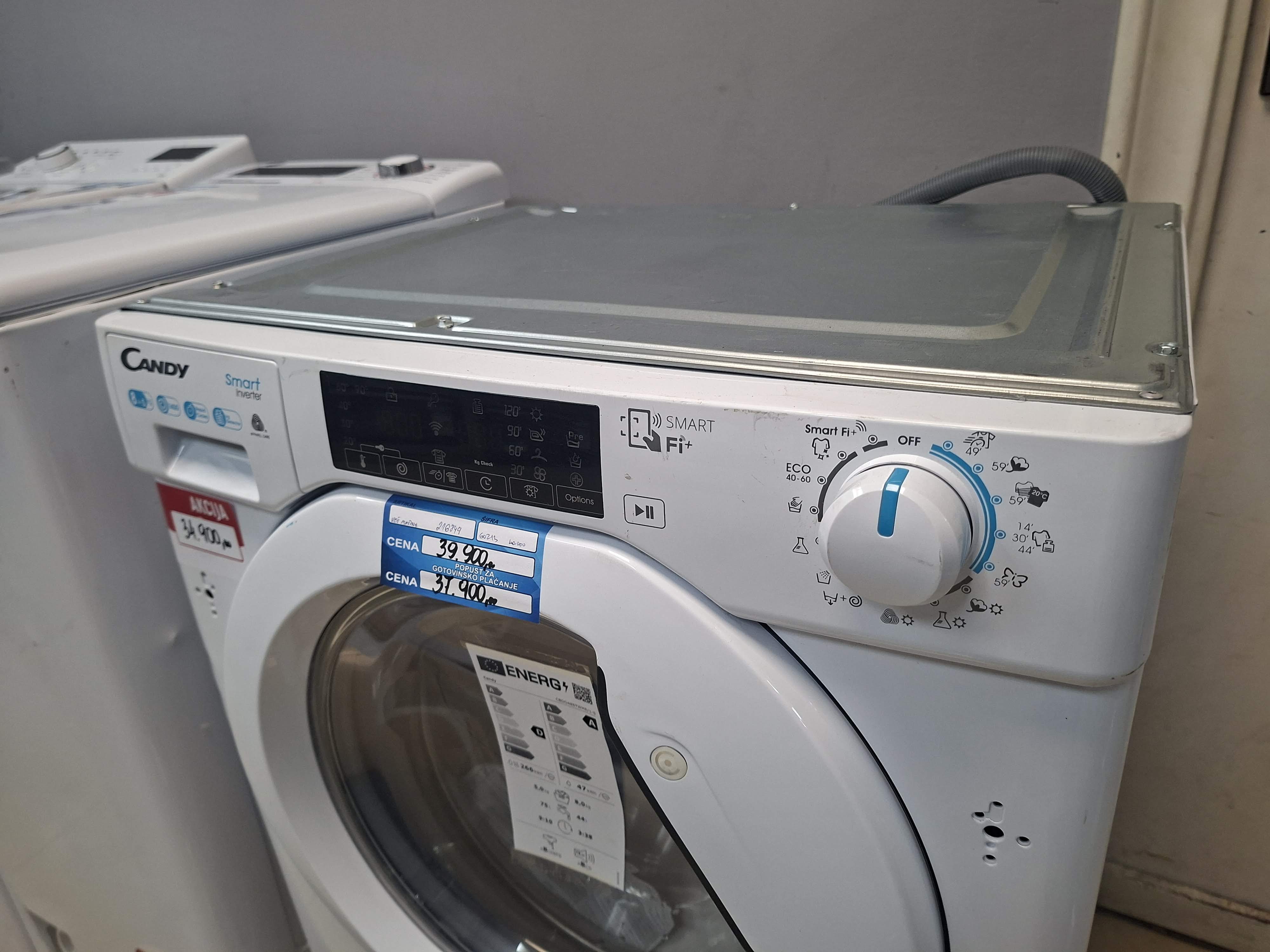 Ugradna Mašina za pranje i sušenje veša Candy CBDO485TWME/1-S,8+5 kg