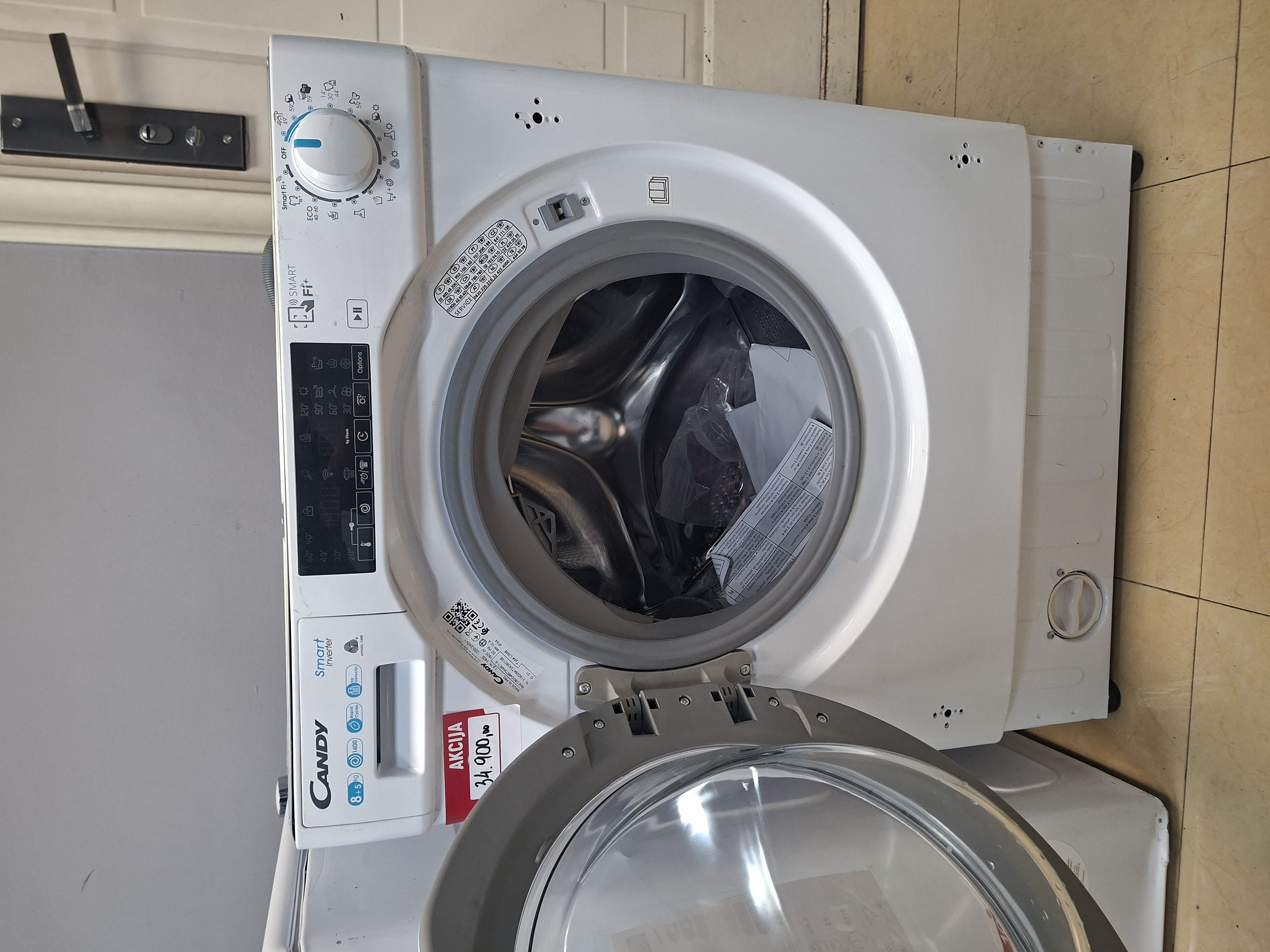 Ugradna Mašina za pranje i sušenje veša Candy CBDO485TWME/1-S,8+5 kg