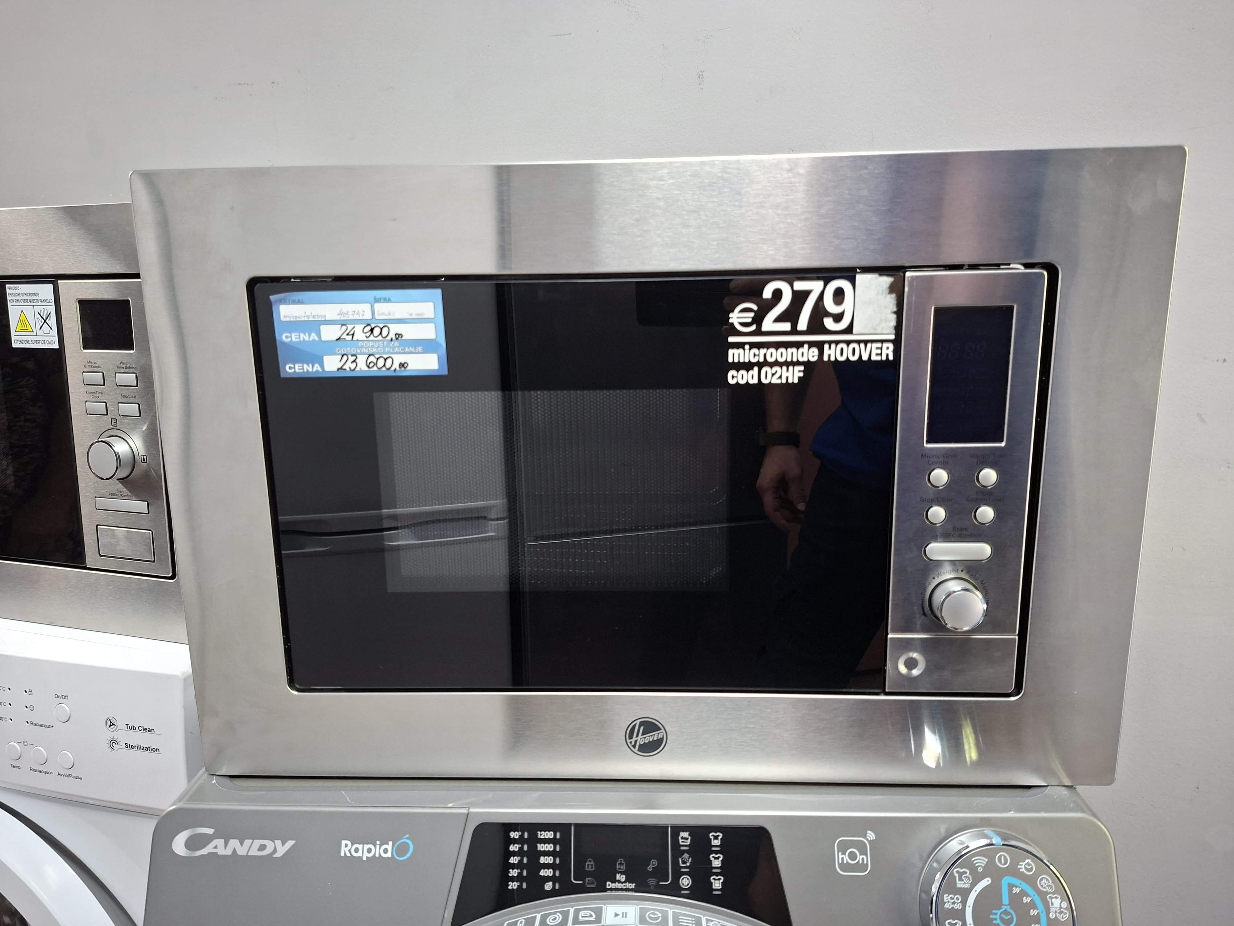 Ugradna Mikrotalasna Hoover HIG1730DX , 17l
