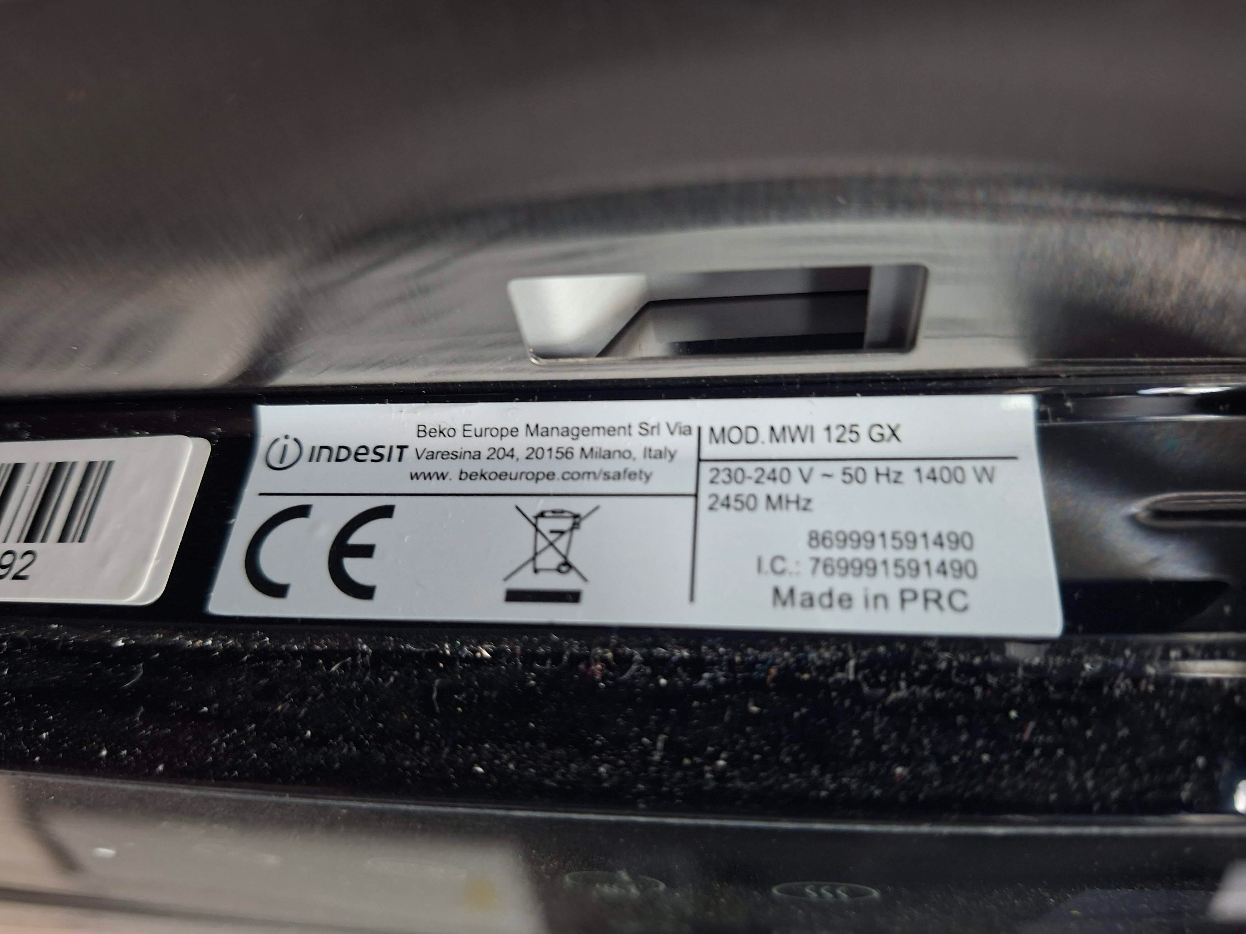 Ugradna Mikrotalasna NOVA Indesit MWI 125 GX, 25L , 25L